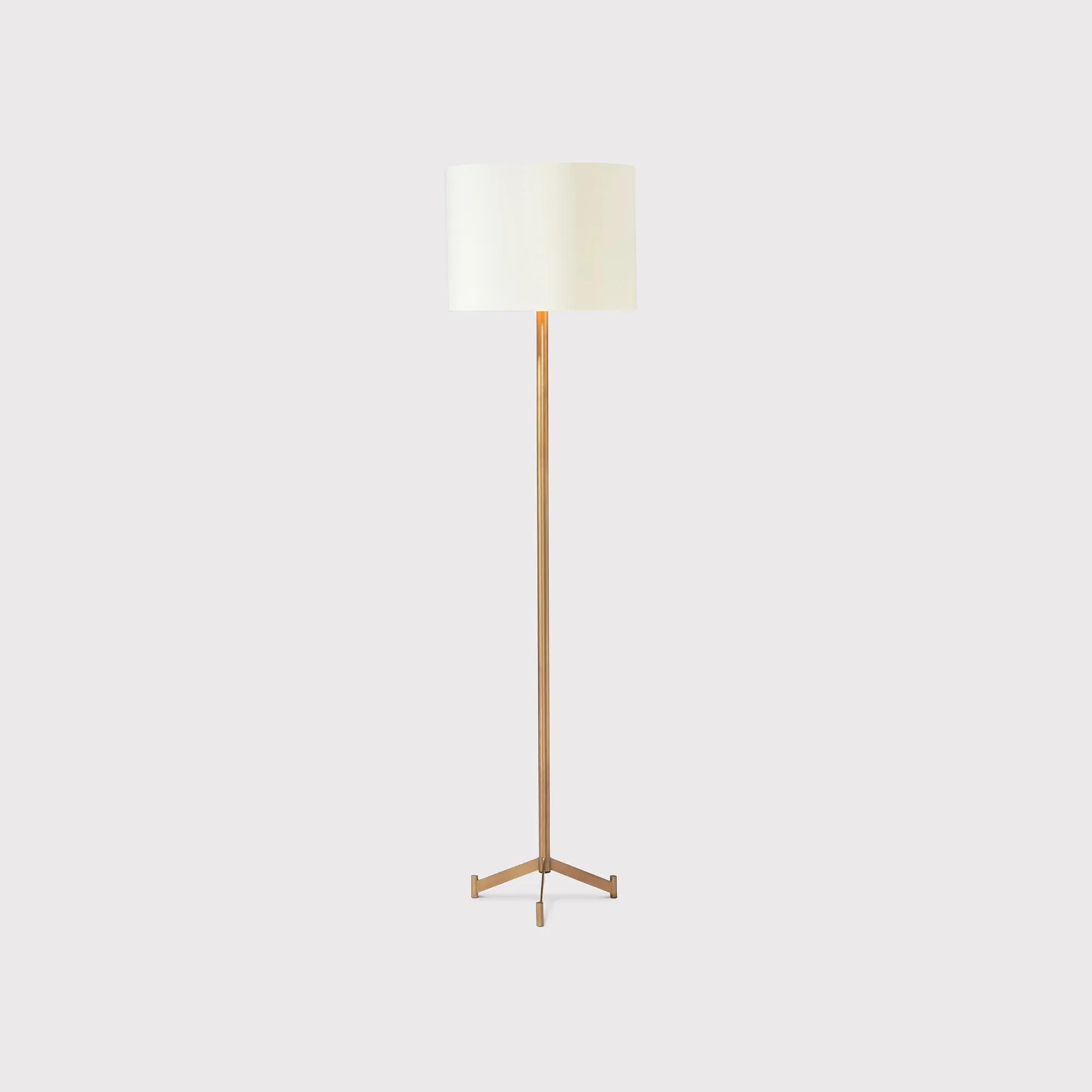 Gold Base Floor Lamp - Gold, Metal