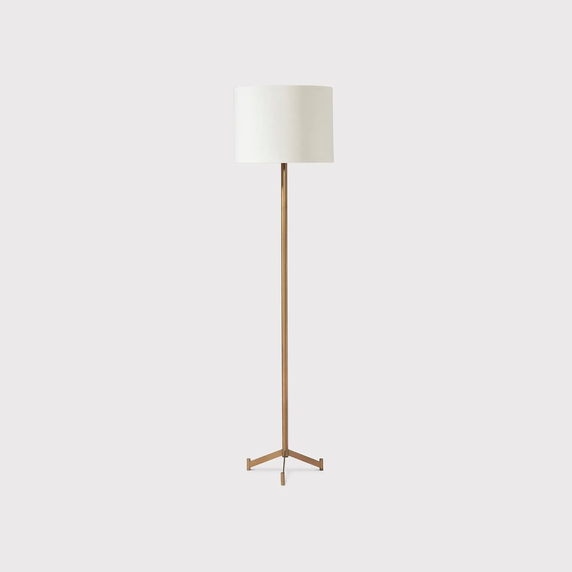Gold Base Floor Lamp - Gold, Metal