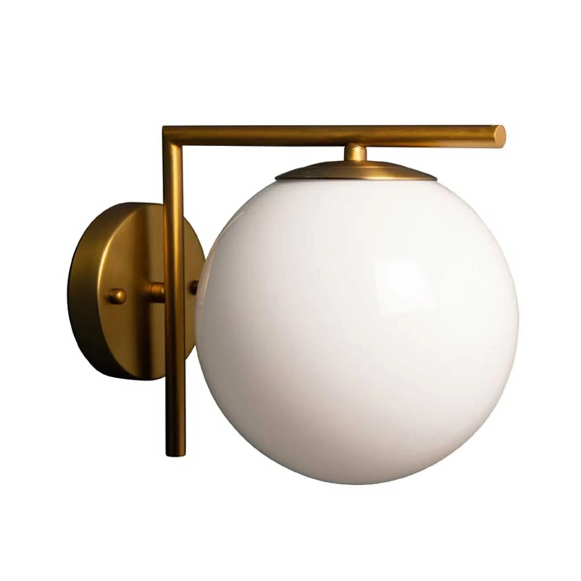 Gold Drop Wall Light - Gold, Metal image