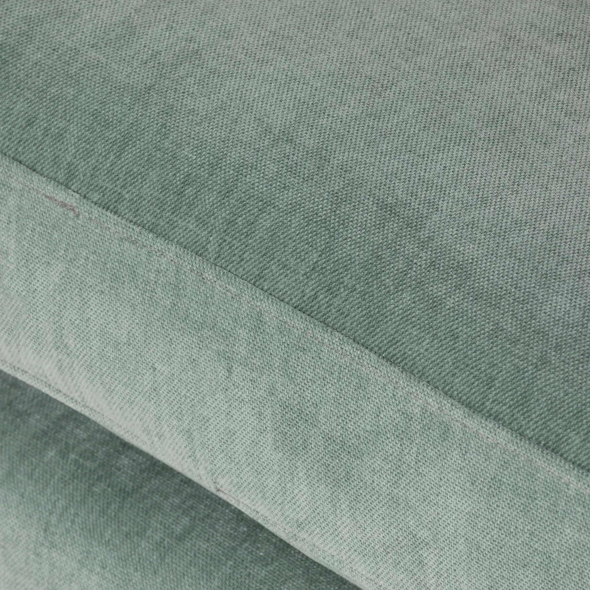 Gramercy Footstool - Green, Fabric