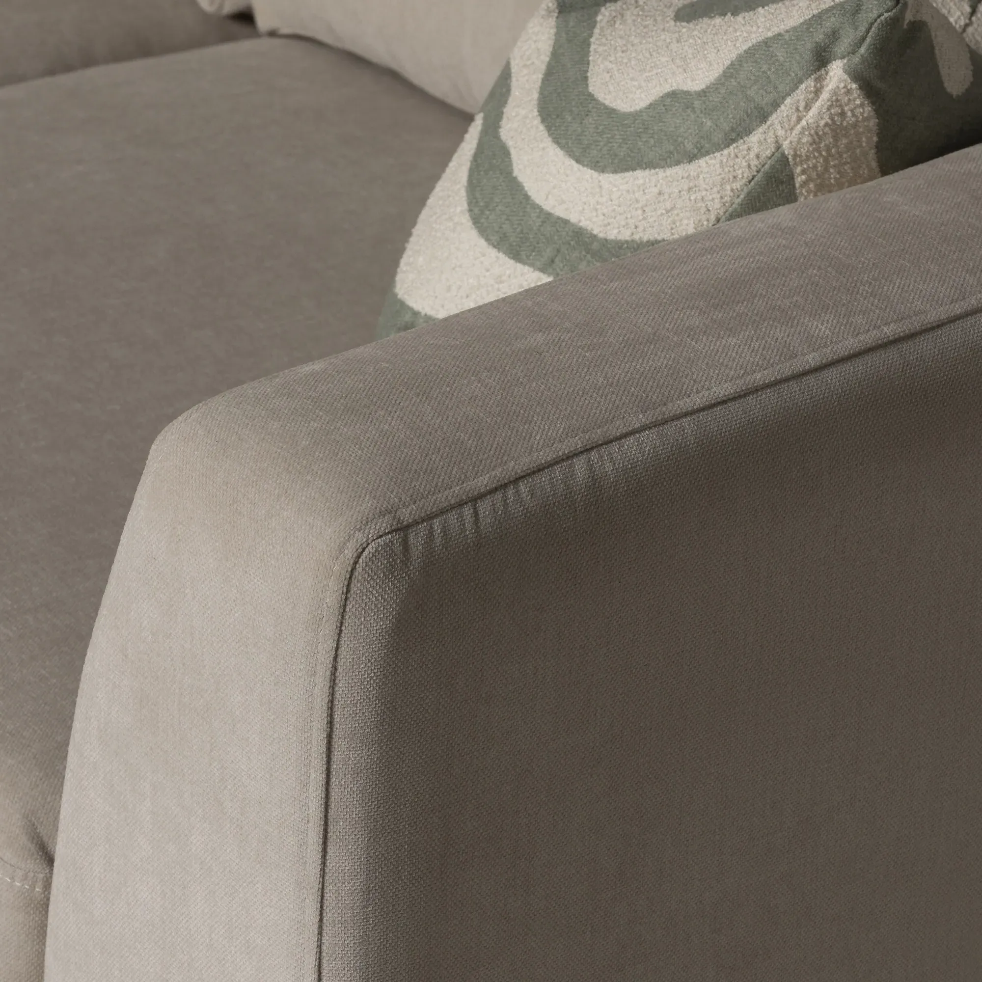 Gramercy Large Sofa - Green, Fabric