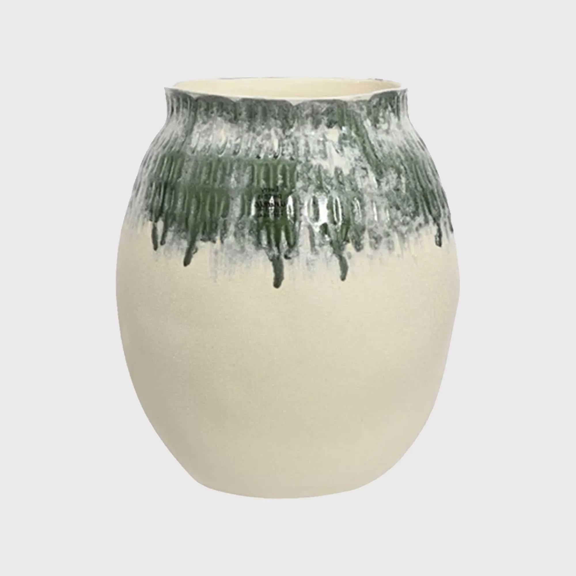 Green Glazed Vase - Green, Ceramic image