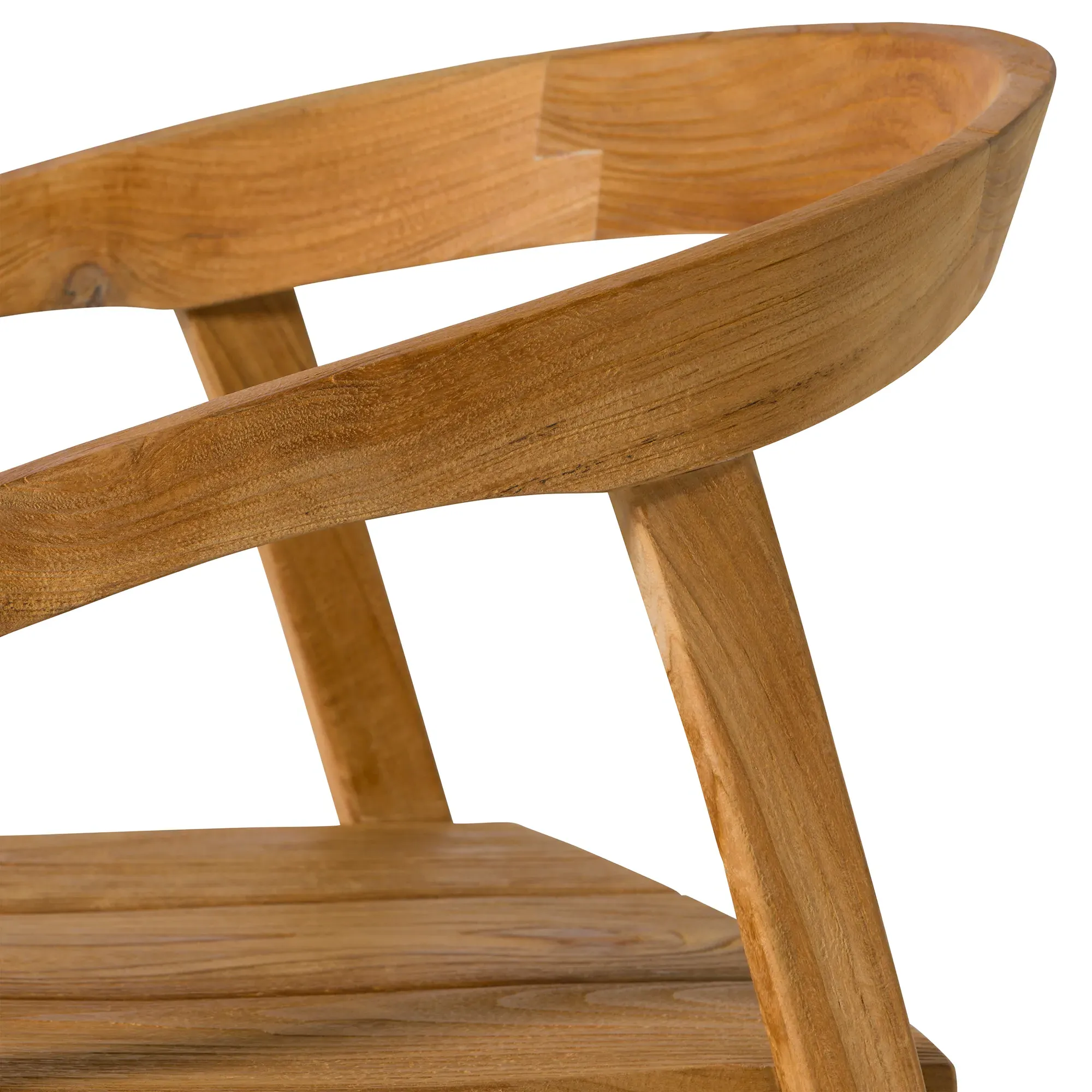 Grenada Jati Bar Stool - Brown, Teak Wood