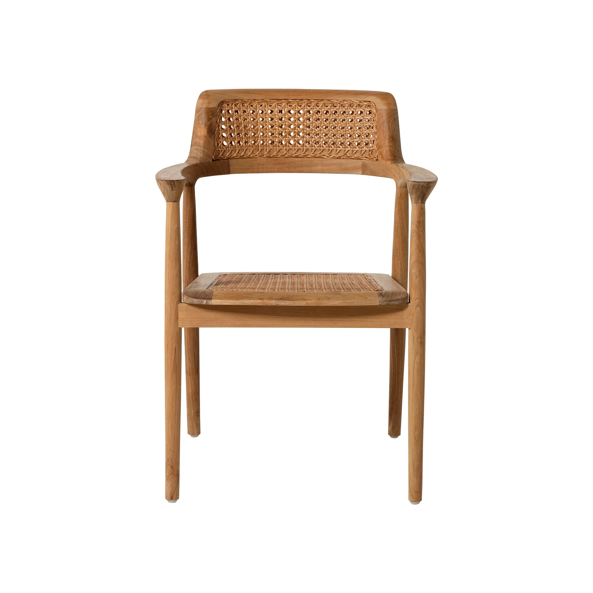Grenada Pedro A Dining Chair with Arms - Neutral, Teak
