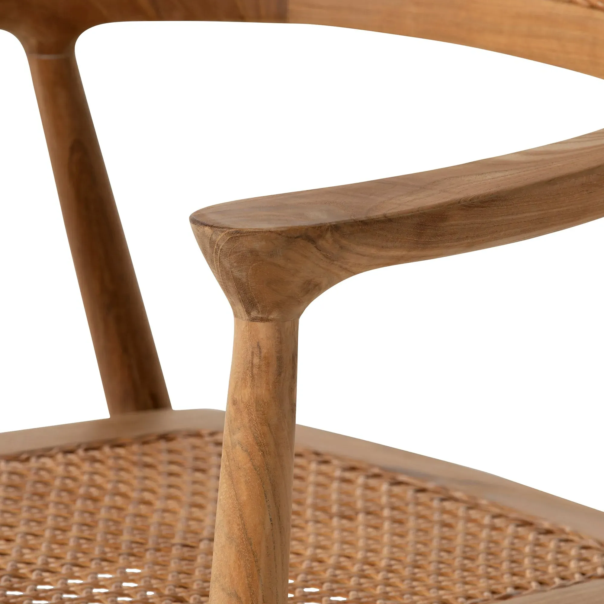 Grenada Pedro A Dining Chair with Arms - Neutral, Teak