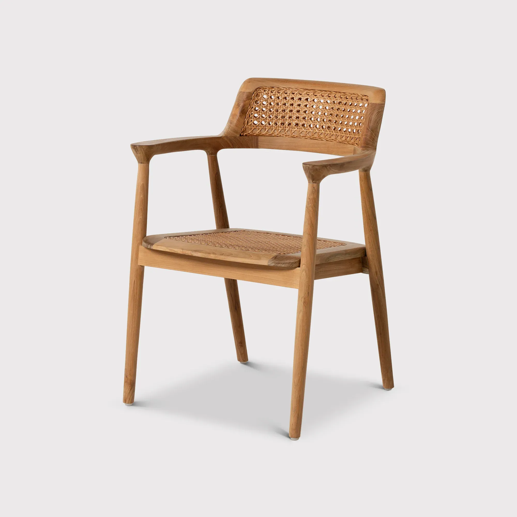 Grenada Pedro A Dining Chair with Arms - Neutral, Teak image