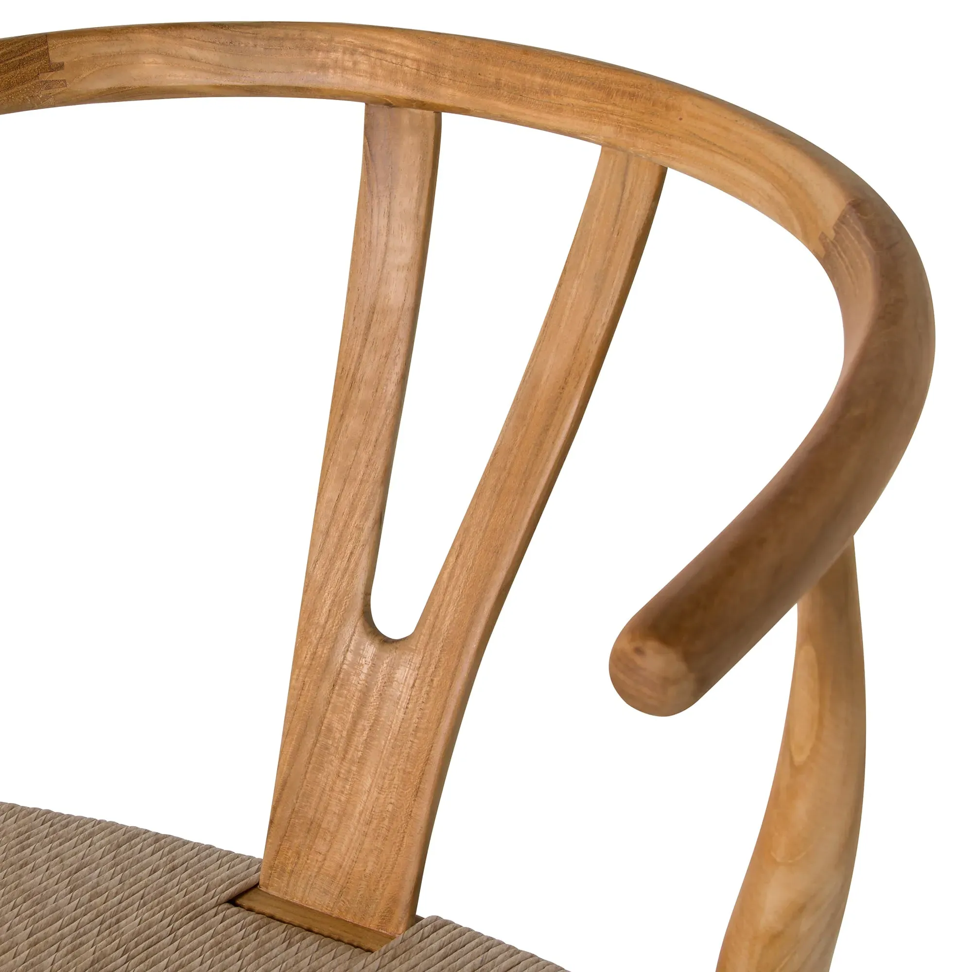 Grenada Y Bar Stool 57cm - Brown, Teak