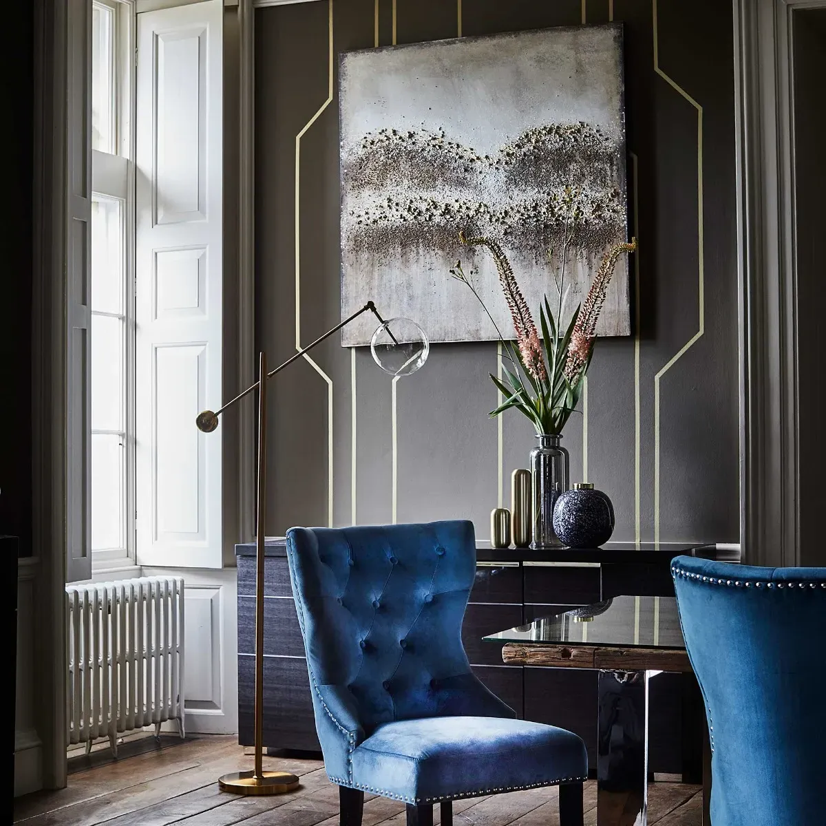 Grey Day Oil Painting Canvas - Grey