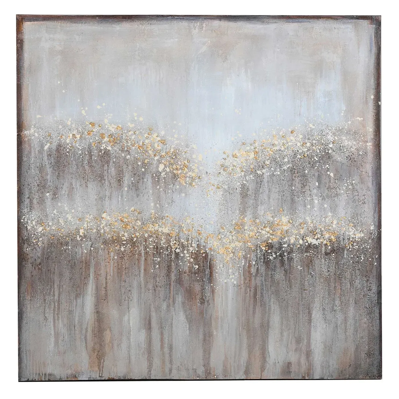 Grey Day Oil Painting Canvas - Grey image