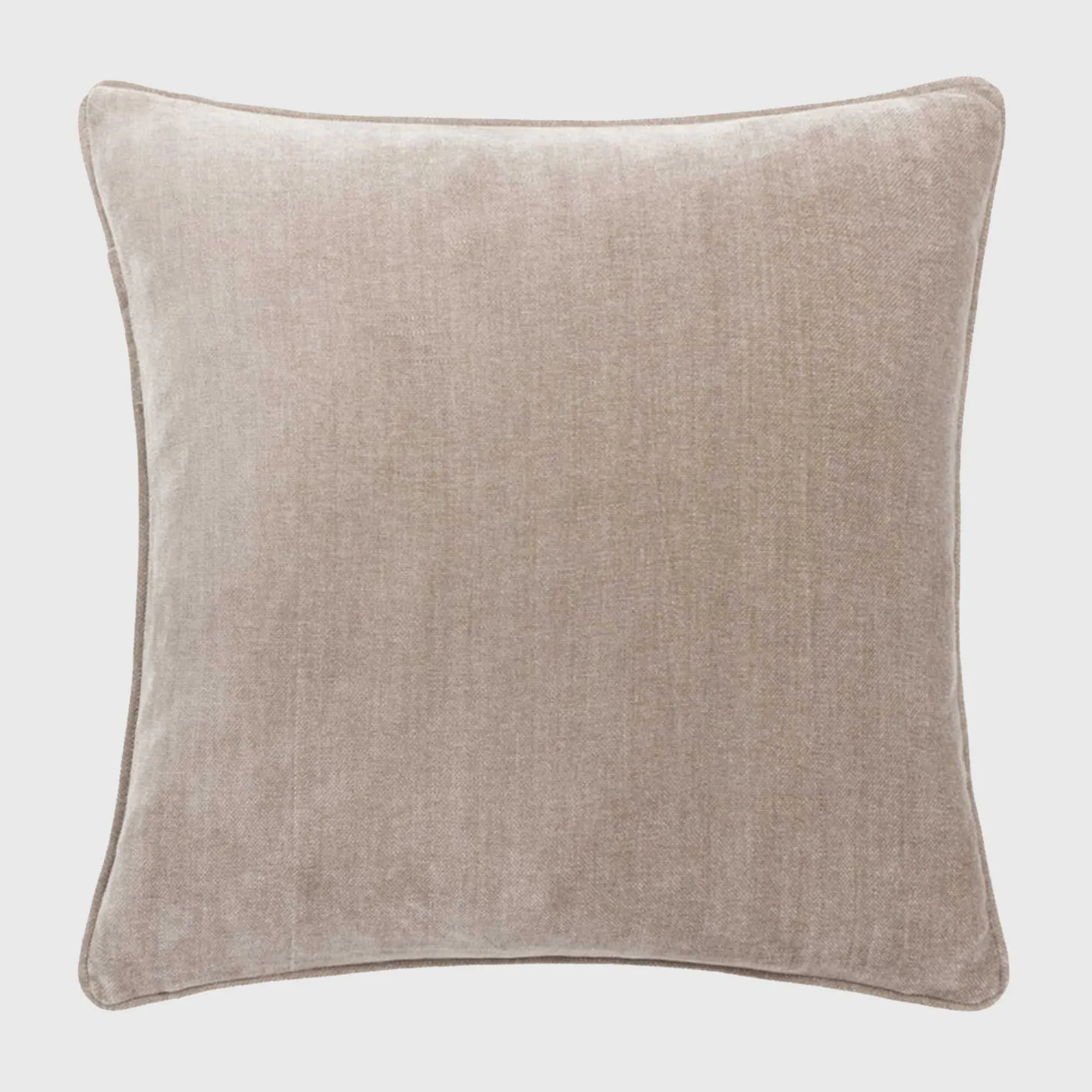 Griege Square Piped Cushion - Neutral, Chenille