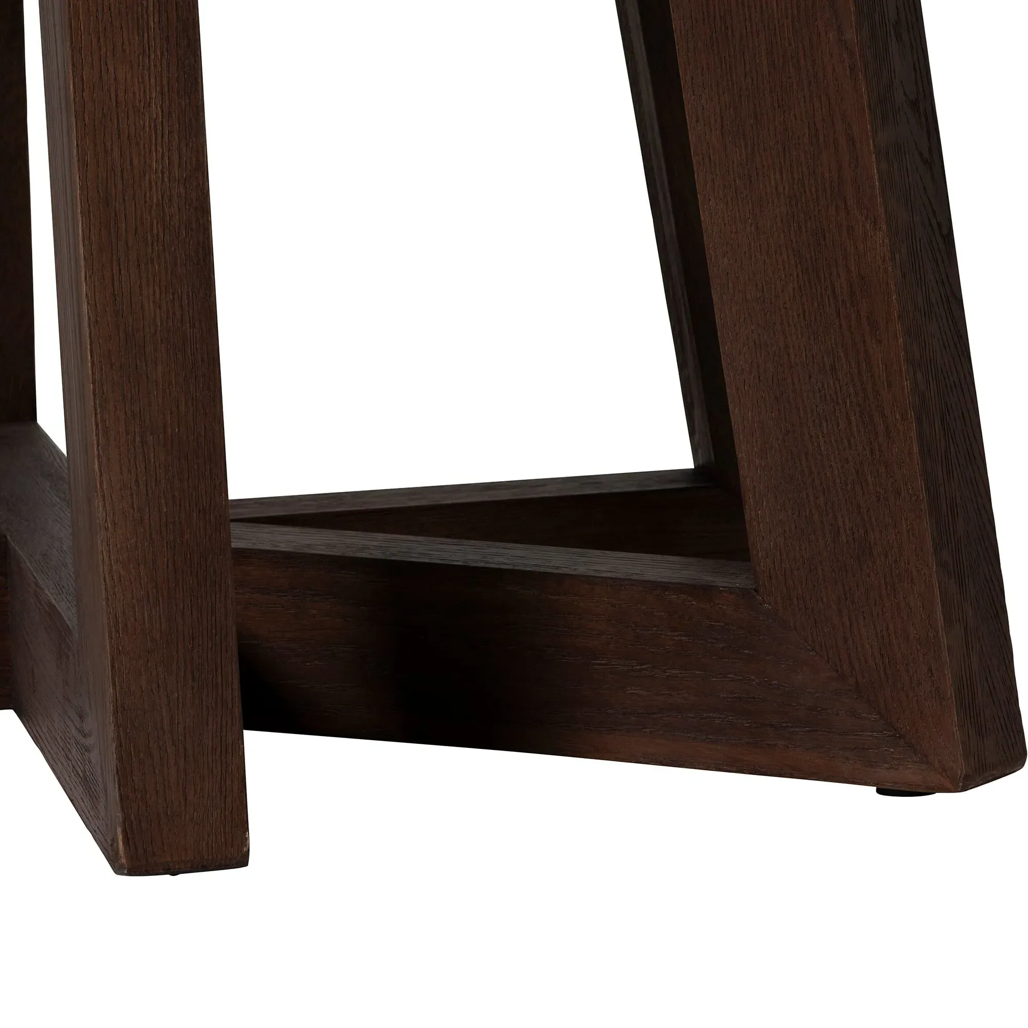 Griffin Oval Dining Table - Brown, Marble