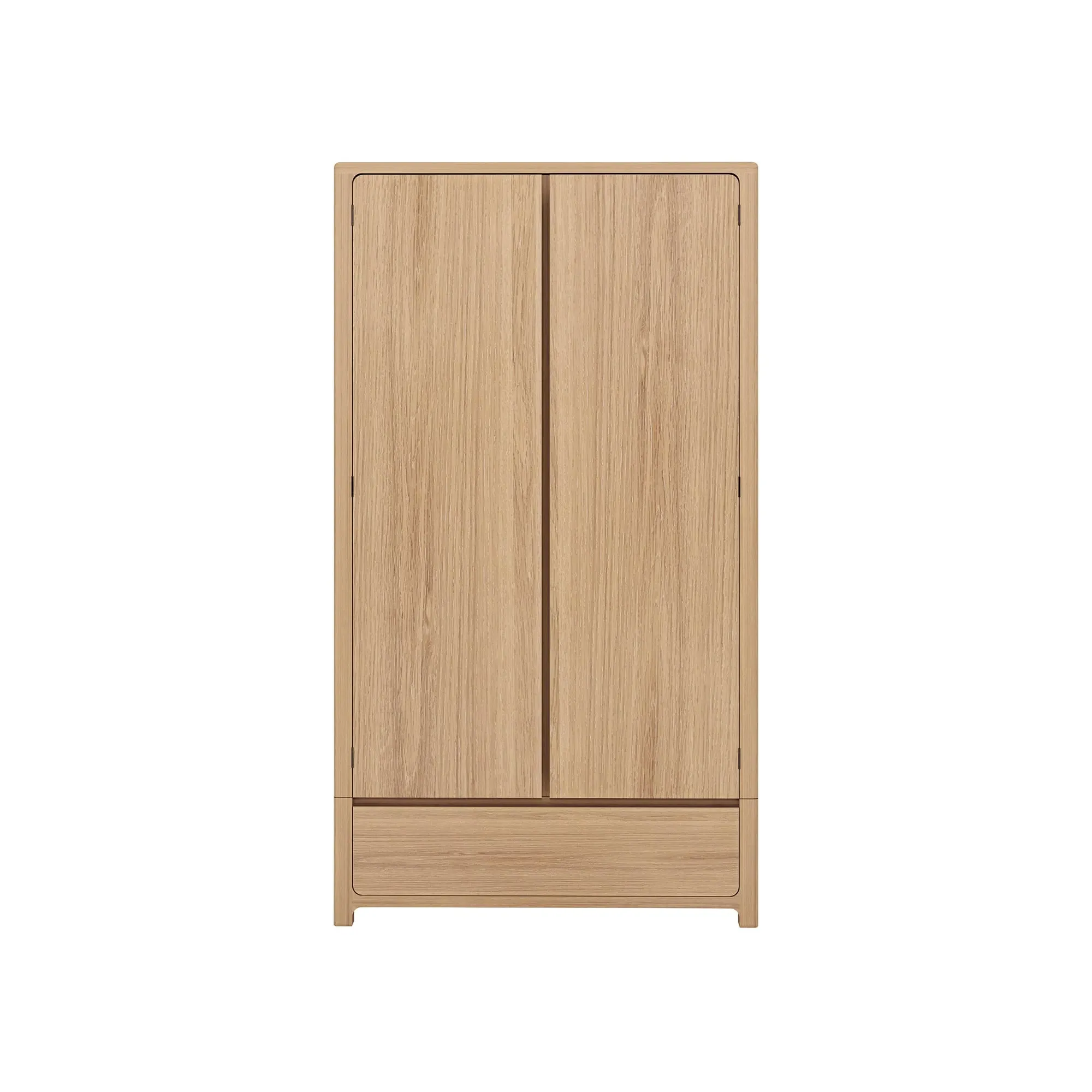 Hadrian 2 Door 1 Drawer Wardrobe - Neutral Oak