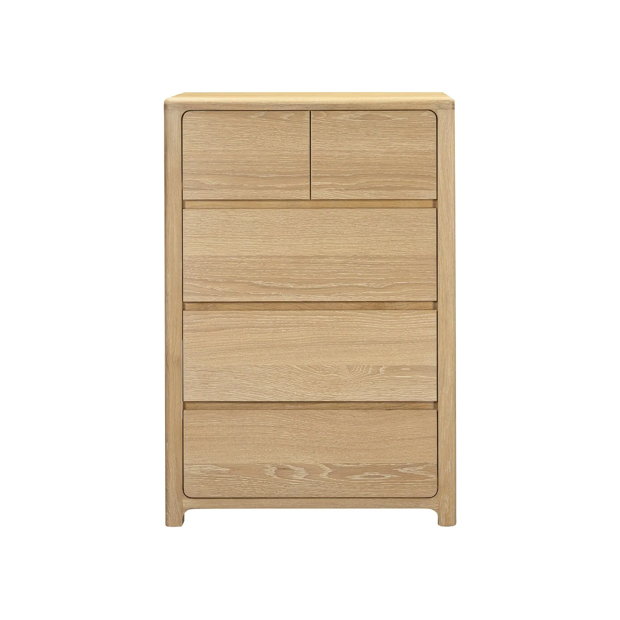 Hadrian 2 Over 3 Drawer Chest - Neutral, Oak