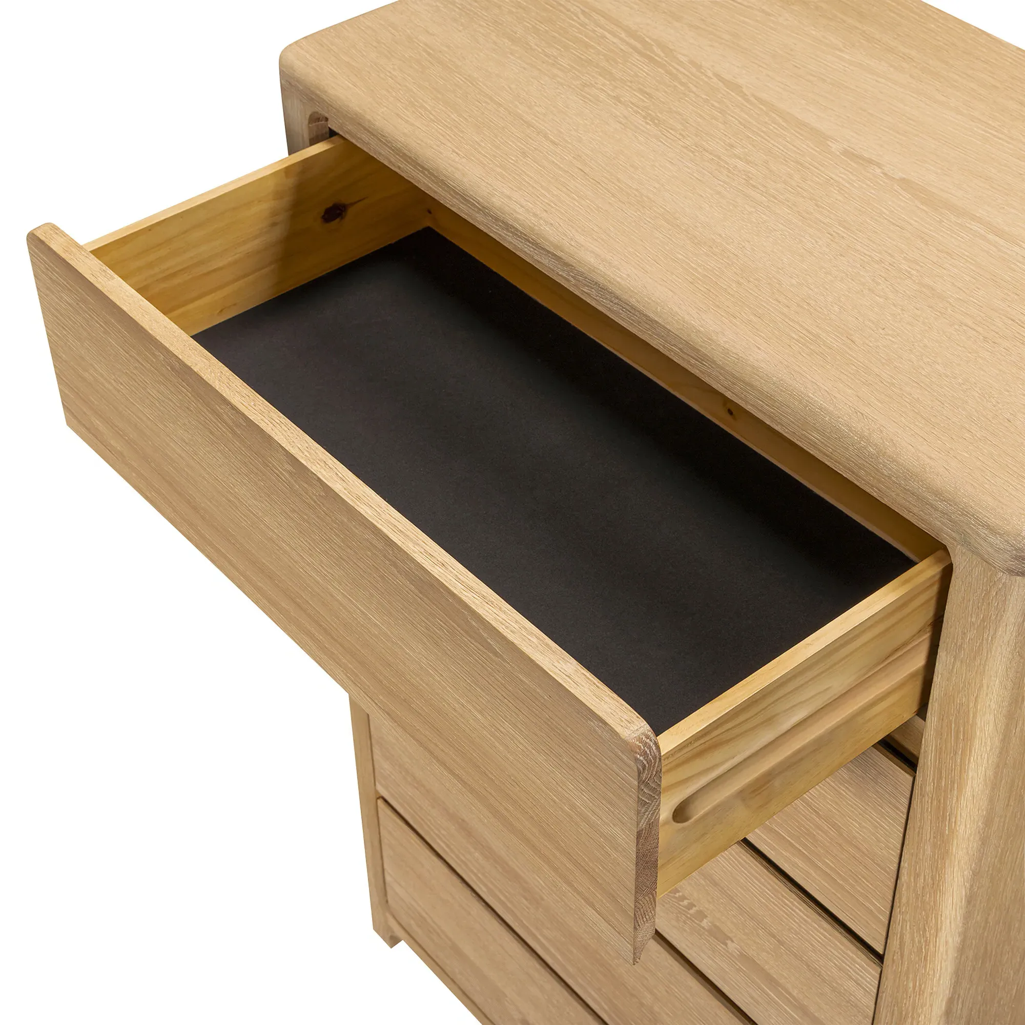 Hadrian 5 Drawer Tallboy Dresser - Neutral Oak