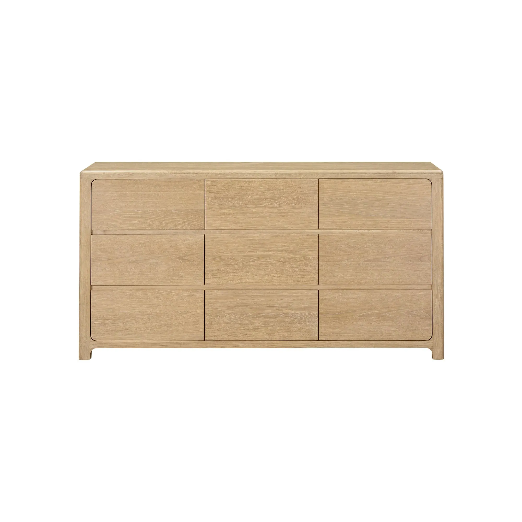 Hadrian 9 Drawer Dresser - Neutral Oak