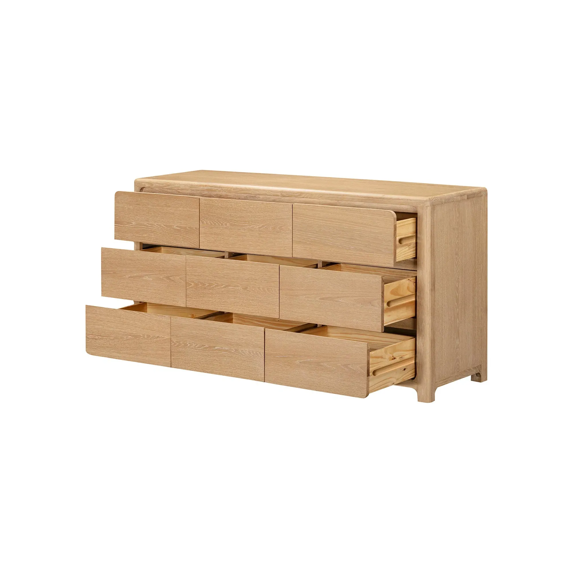 Hadrian 9 Drawer Dresser - Neutral Oak