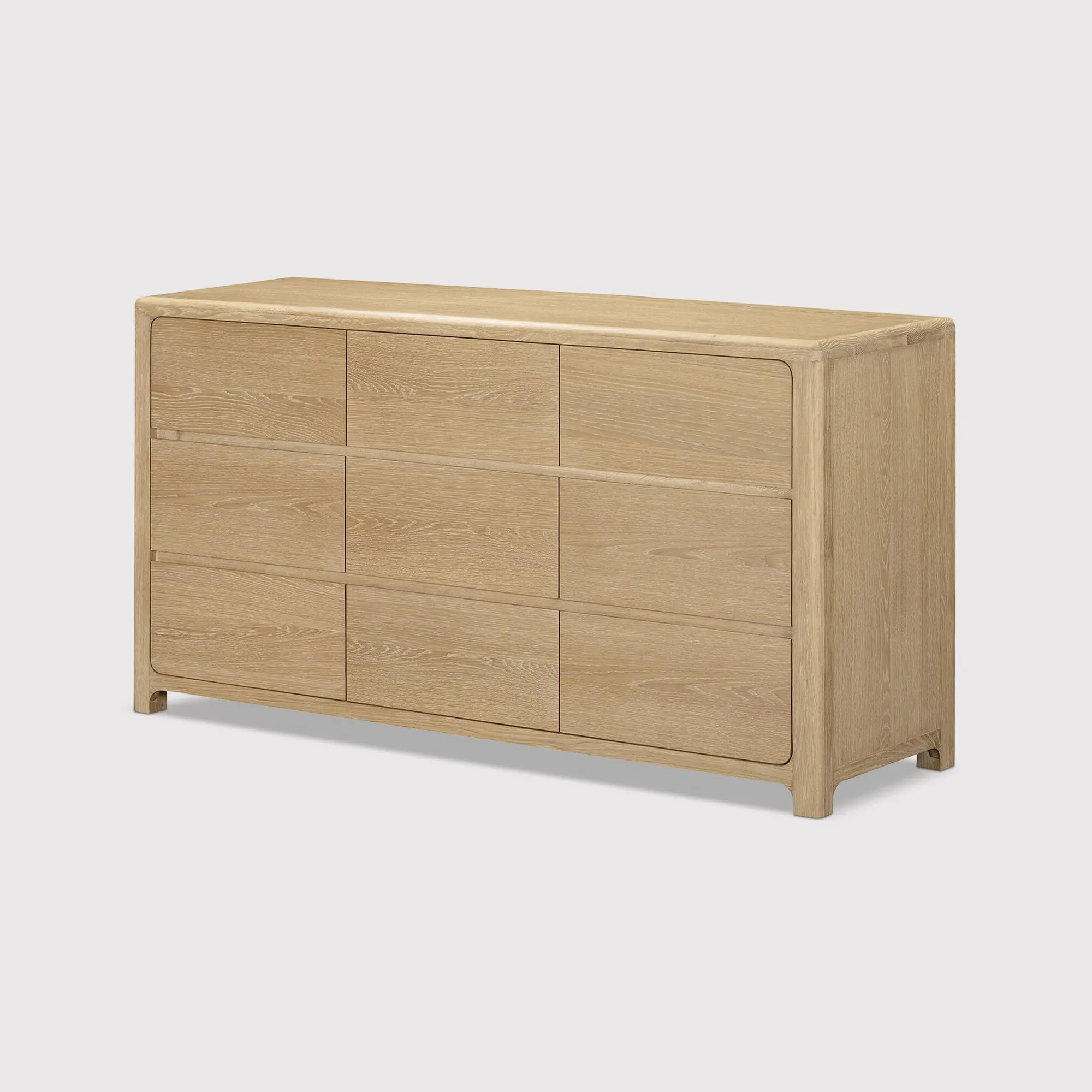Hadrian 9 Drawer Dresser - Neutral Oak