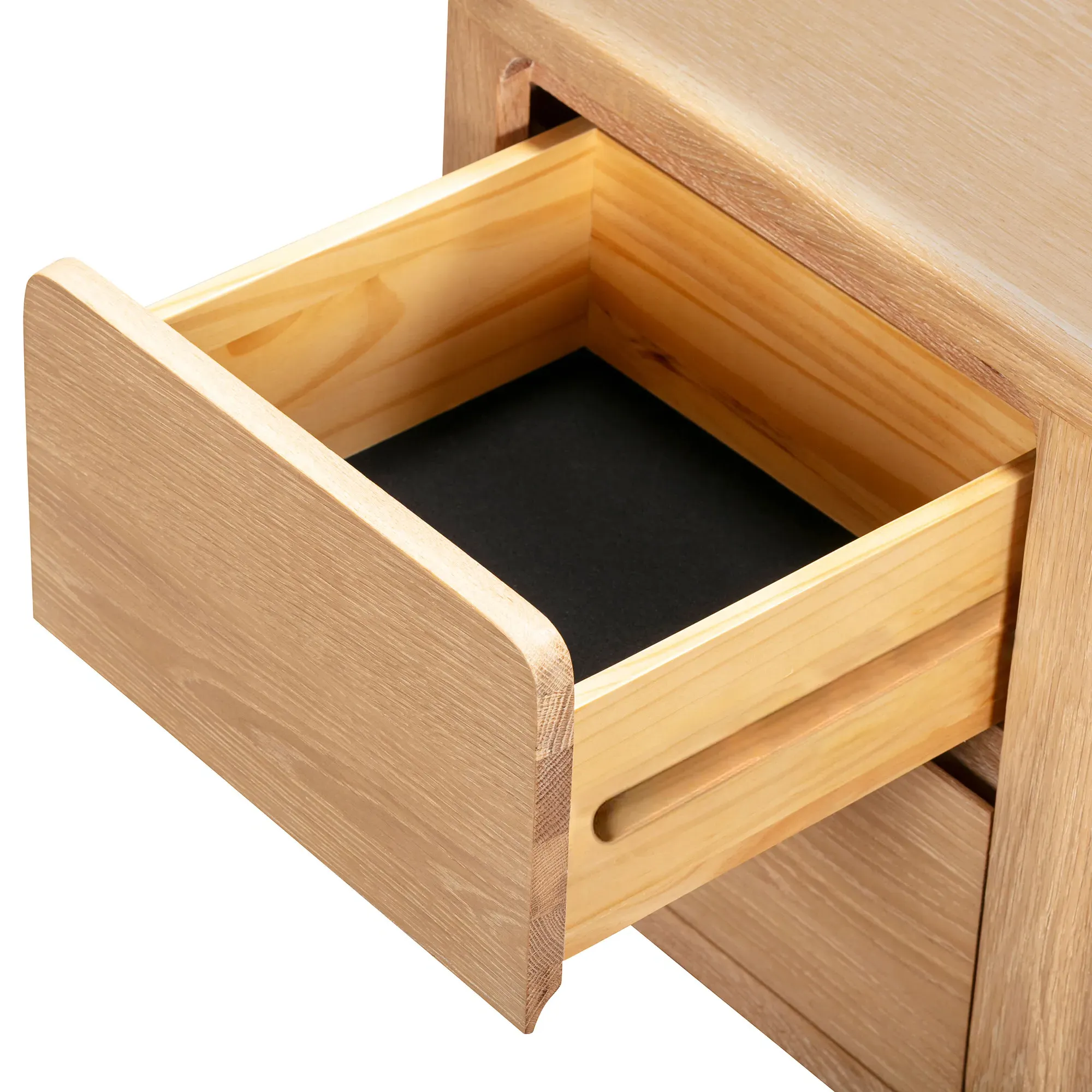 Hadrian Bedside Chest - Neutral, Oak