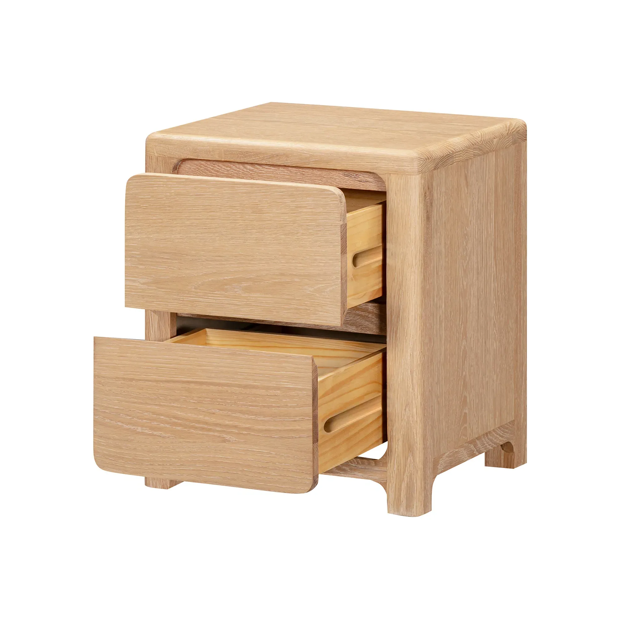 Hadrian Bedside Chest - Neutral, Oak