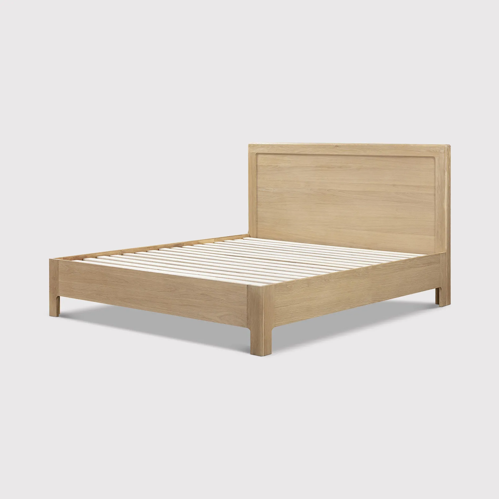 Hadrian King Size Bed Frame - Neutral, Oak image
