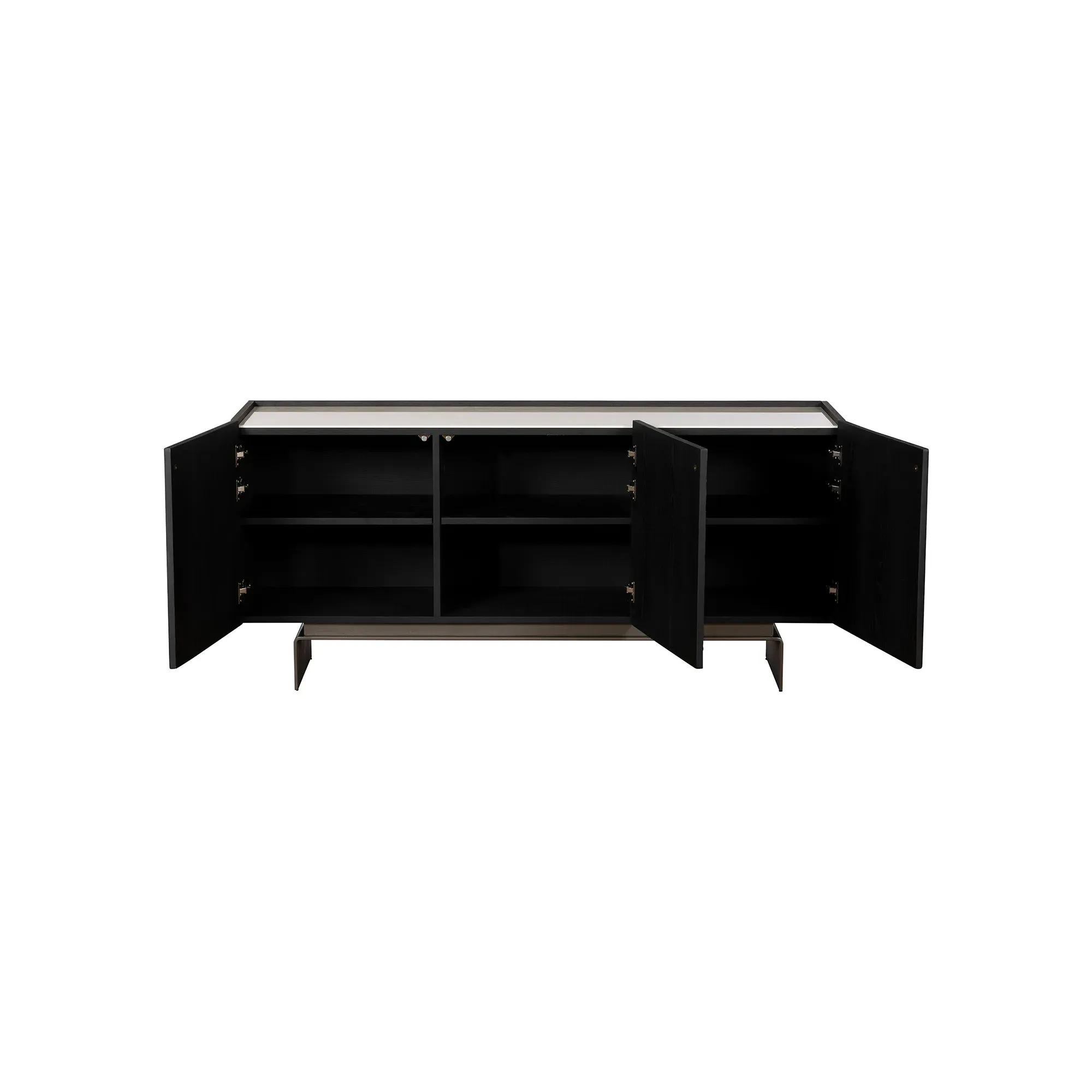 Halcyon Wide Sideboard - Black, Wood