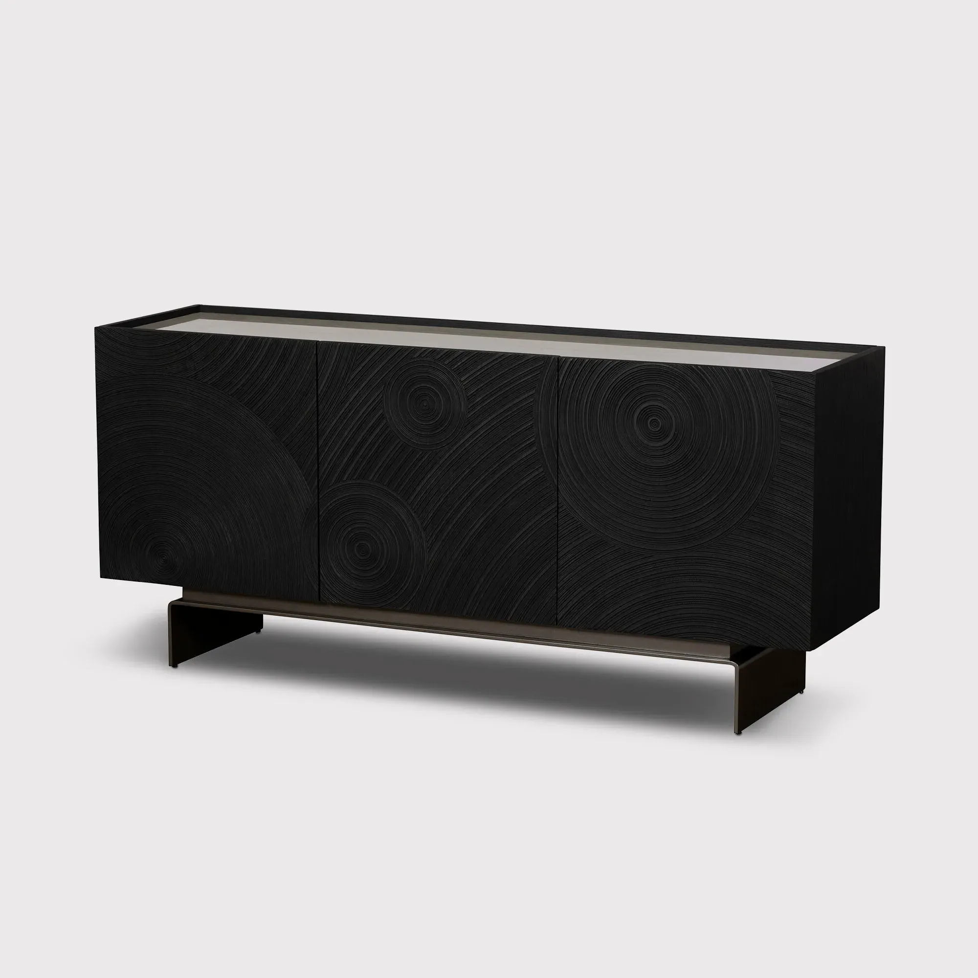 Halcyon Wide Sideboard - Black, Wood