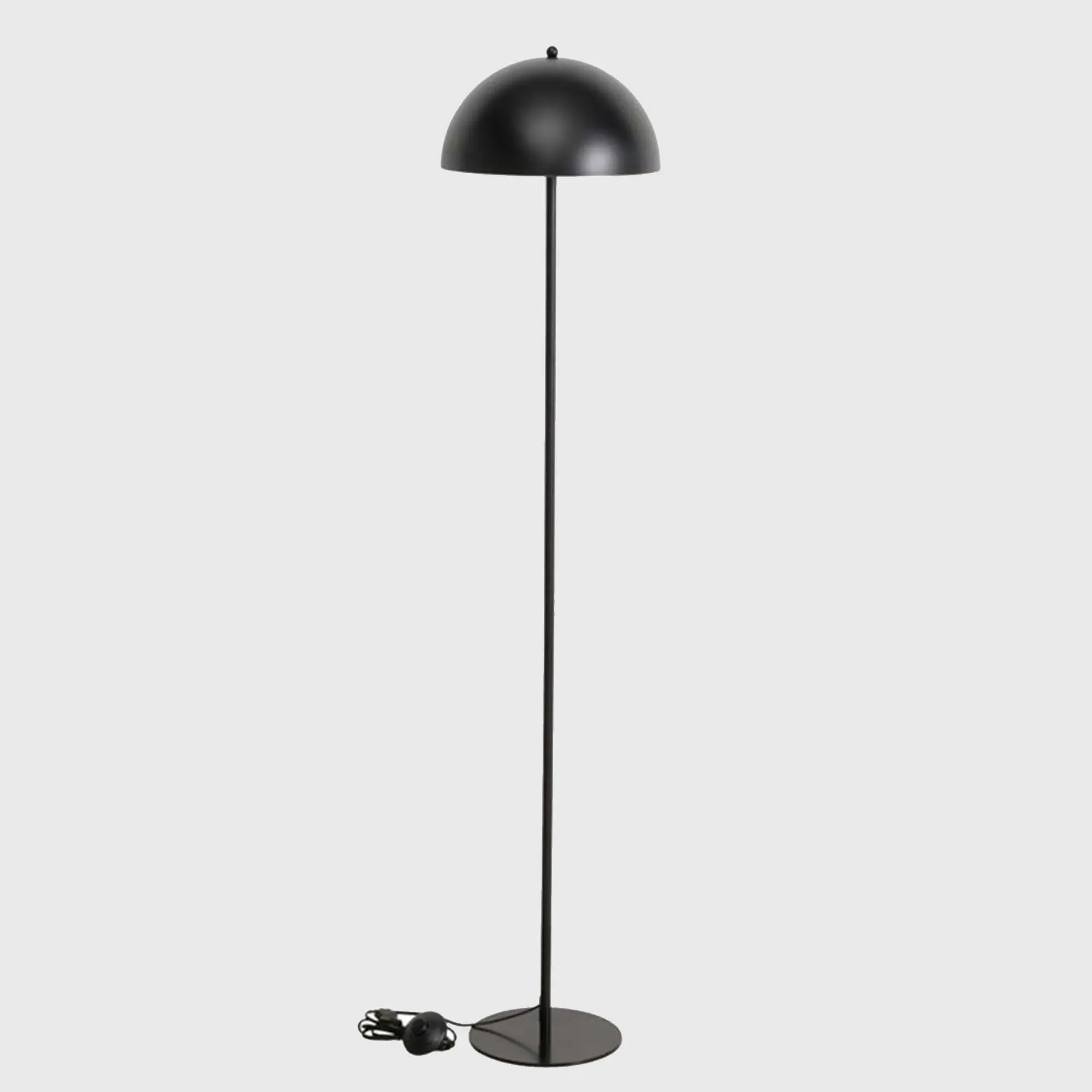 Half Circle Floor Lamp - Black, Metal image