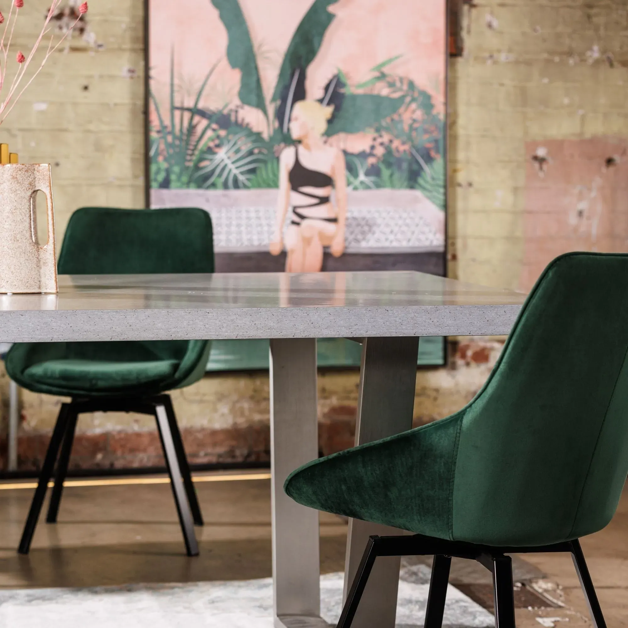 Halmstad 135cm Dining Table - Grey