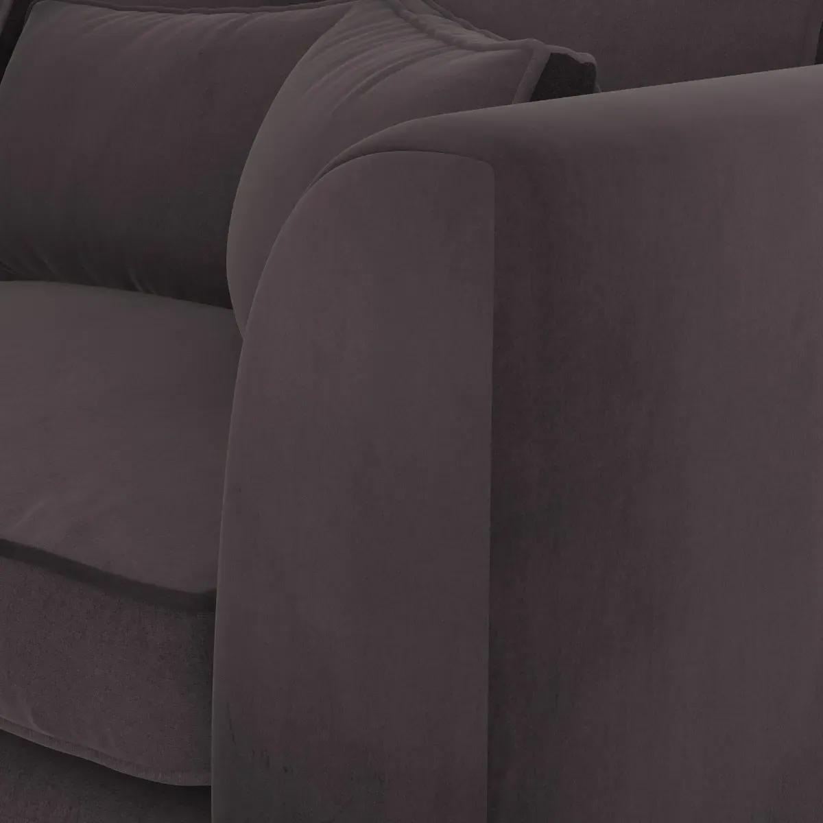 Harrington Left Combi Unit - Black, Fabric