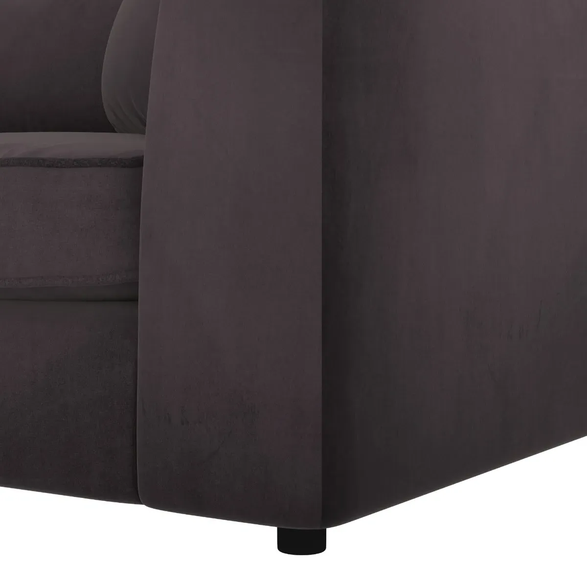 Harrington Left Combi Unit - Black, Fabric