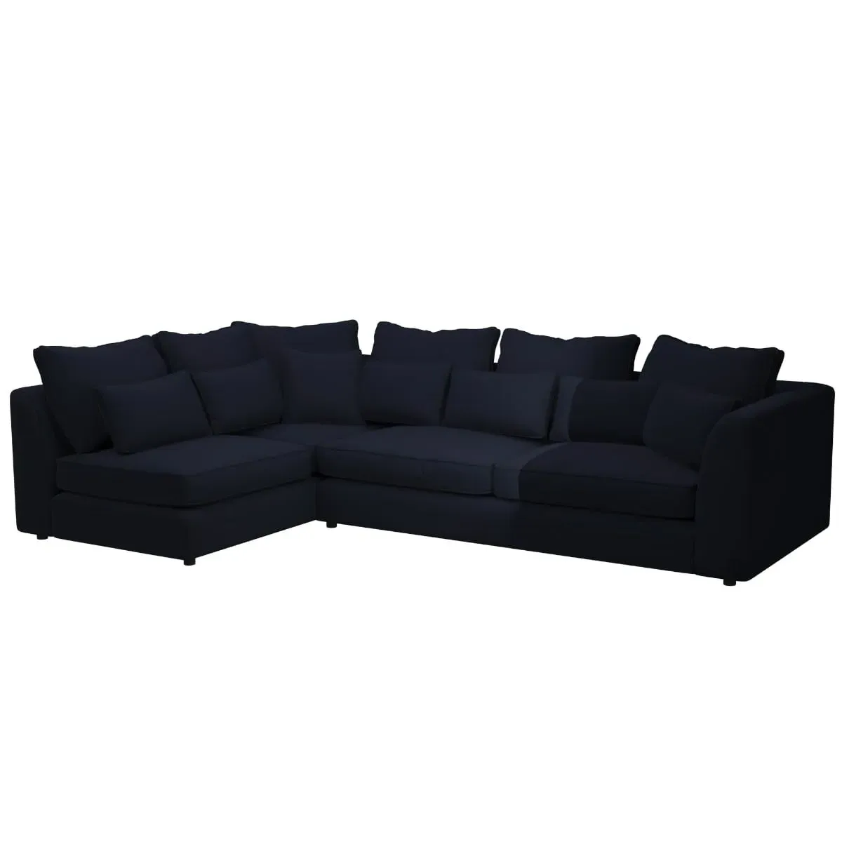 Harrington Left Combi Unit - Navy, Fabric