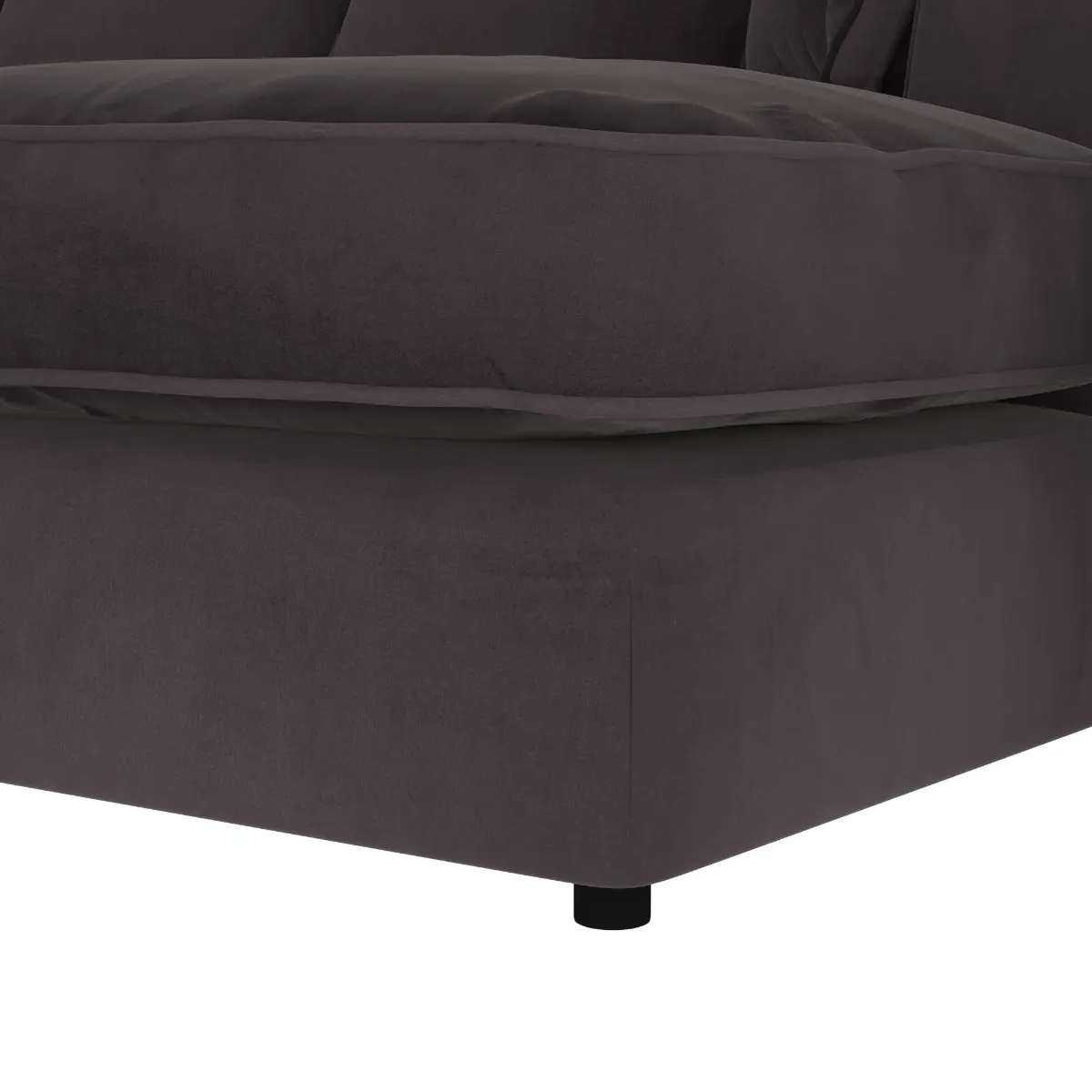 Harrington Small Chaise Corner Sofa Left - Black, Fabric