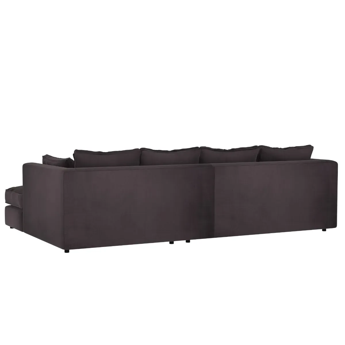 Harrington Small Chaise Corner Sofa Left - Black, Fabric