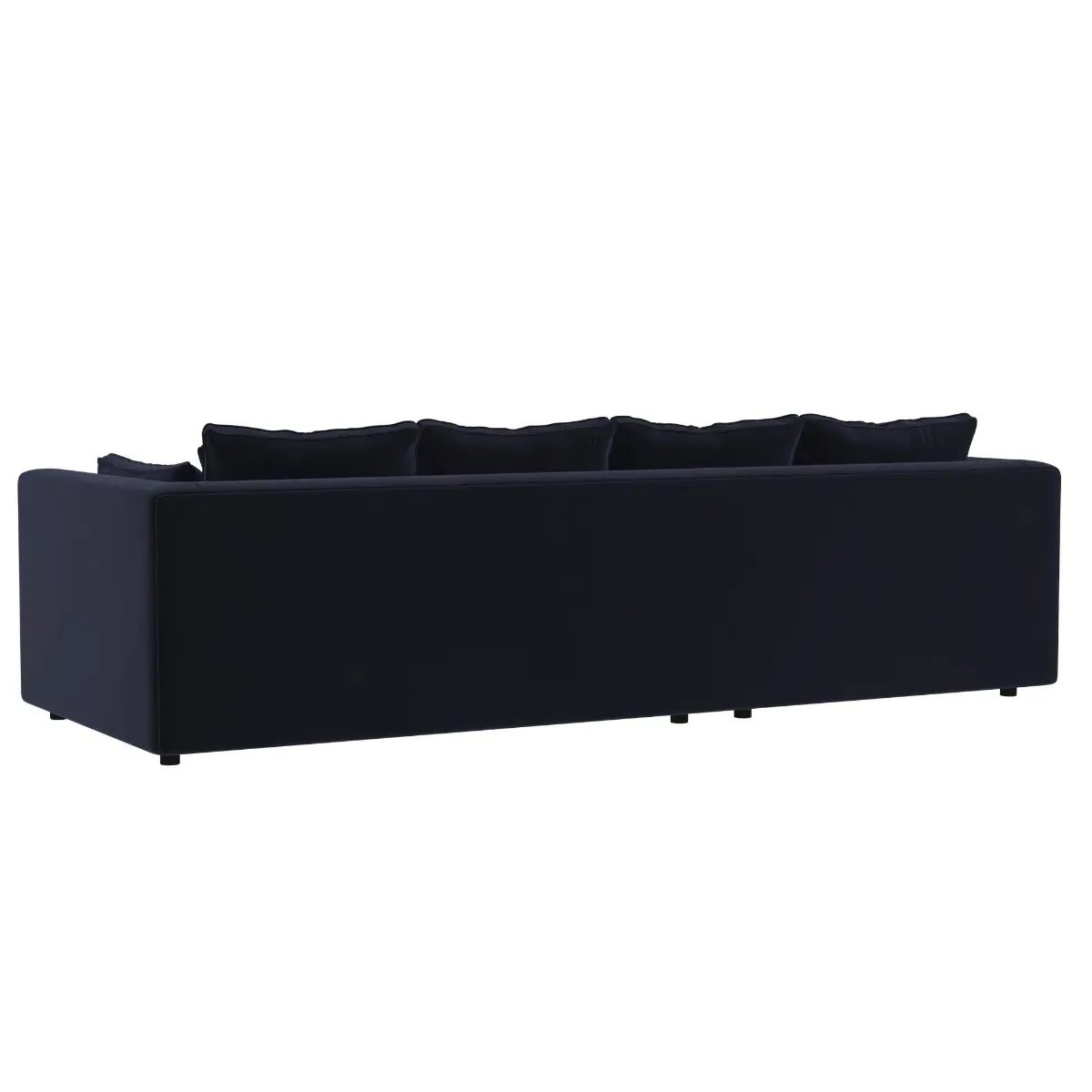 Harrington Small Chaise Corner Sofa Right - Navy, Fabric