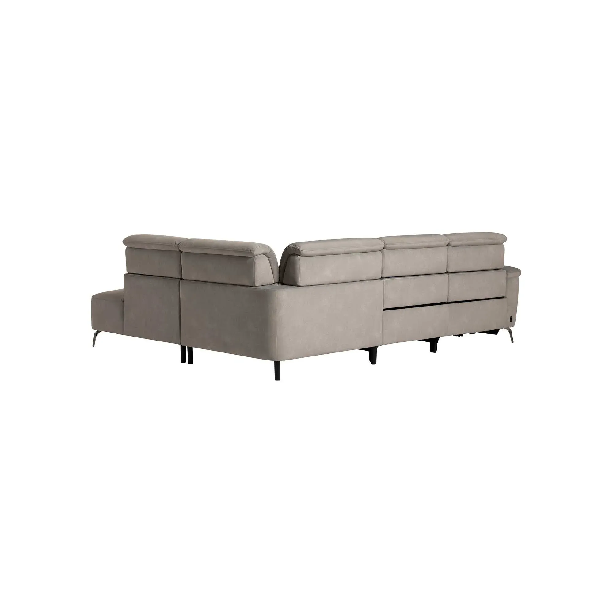 Hartford LHF Corner Sofa - Grey, Fabric