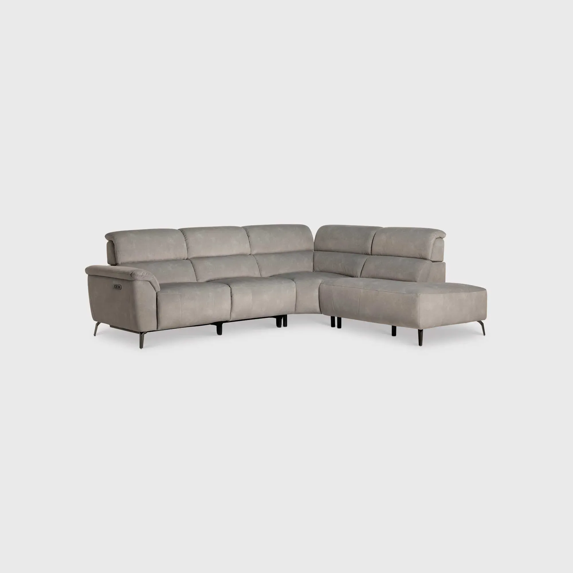 Hartford LHF Corner Sofa - Grey, Fabric image