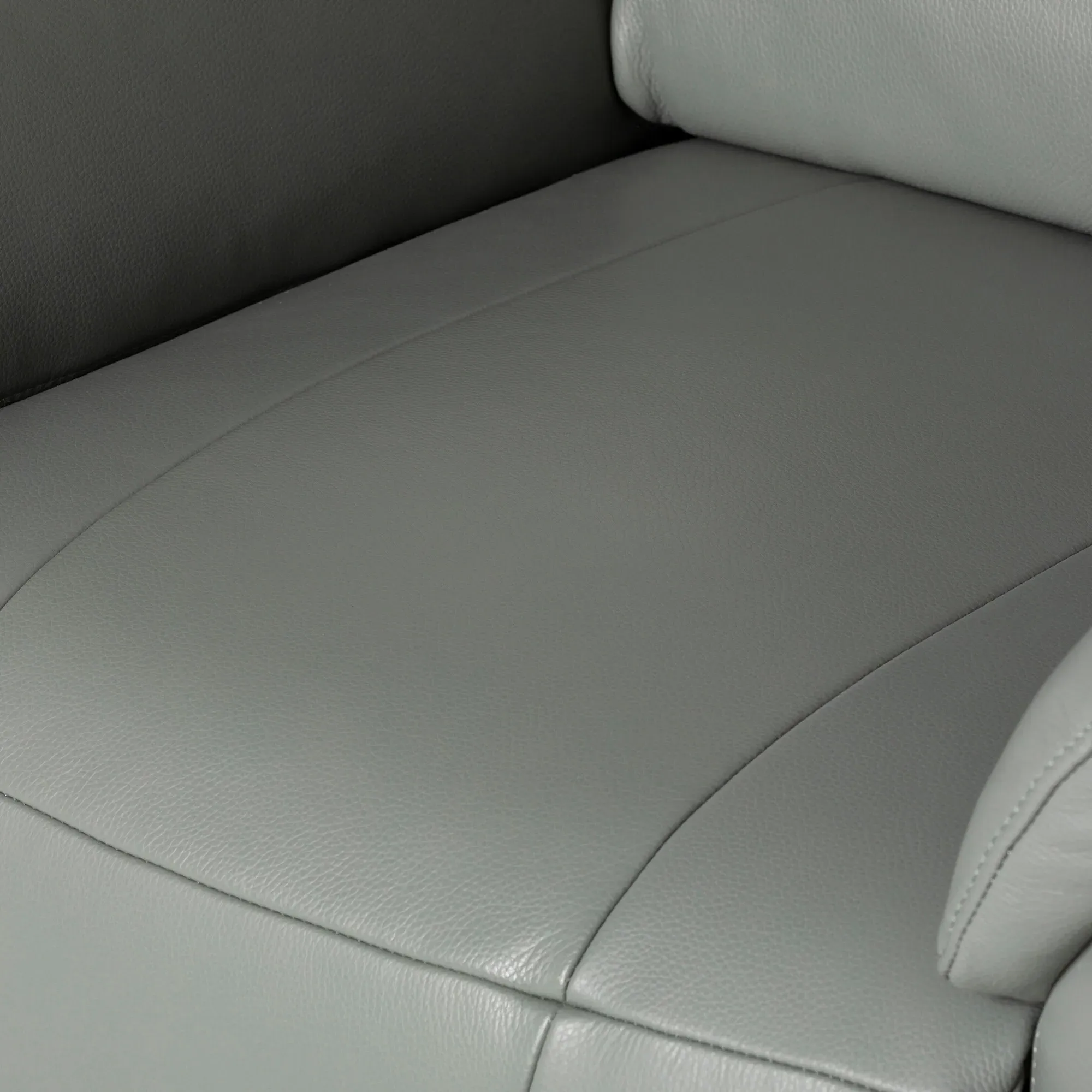 Hartford Power Recliner with Head Tilt - Grey, Leather