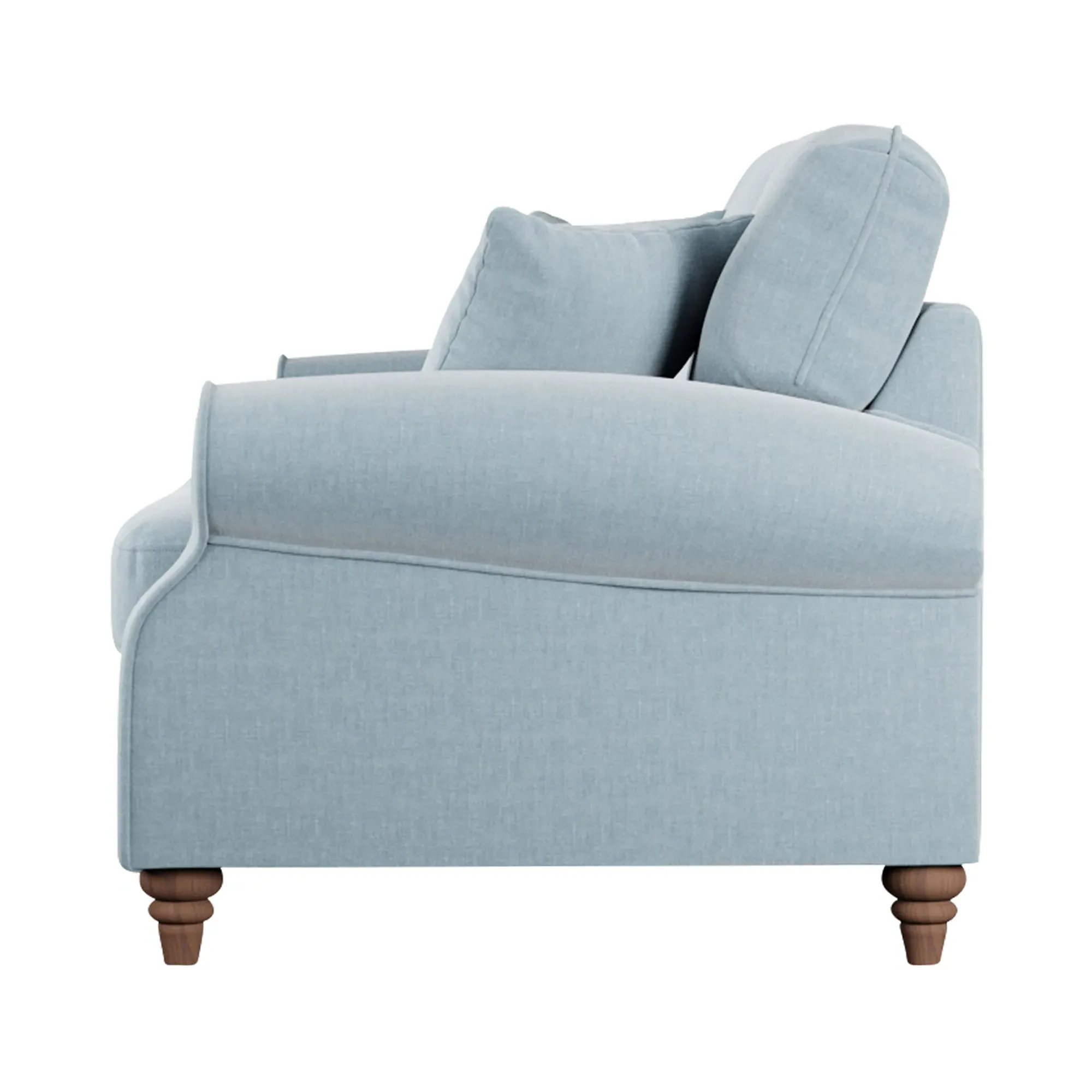 Hattie 2-Seater Sofa - Blue, Fabric