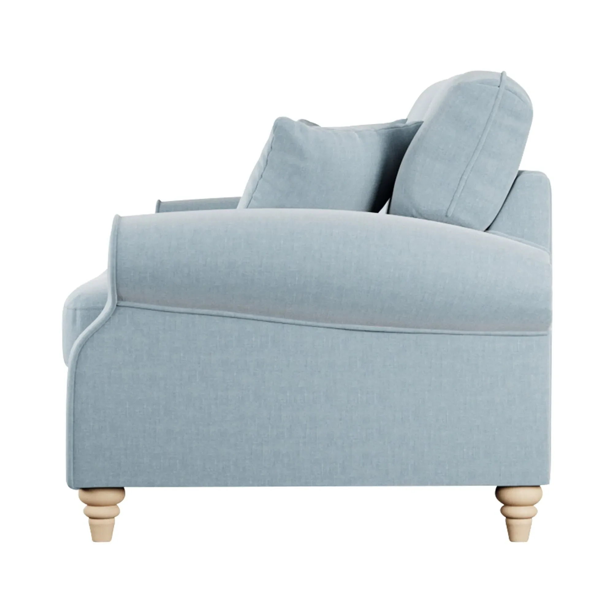 Hattie 2-Seater Sofa - Blue, Fabric