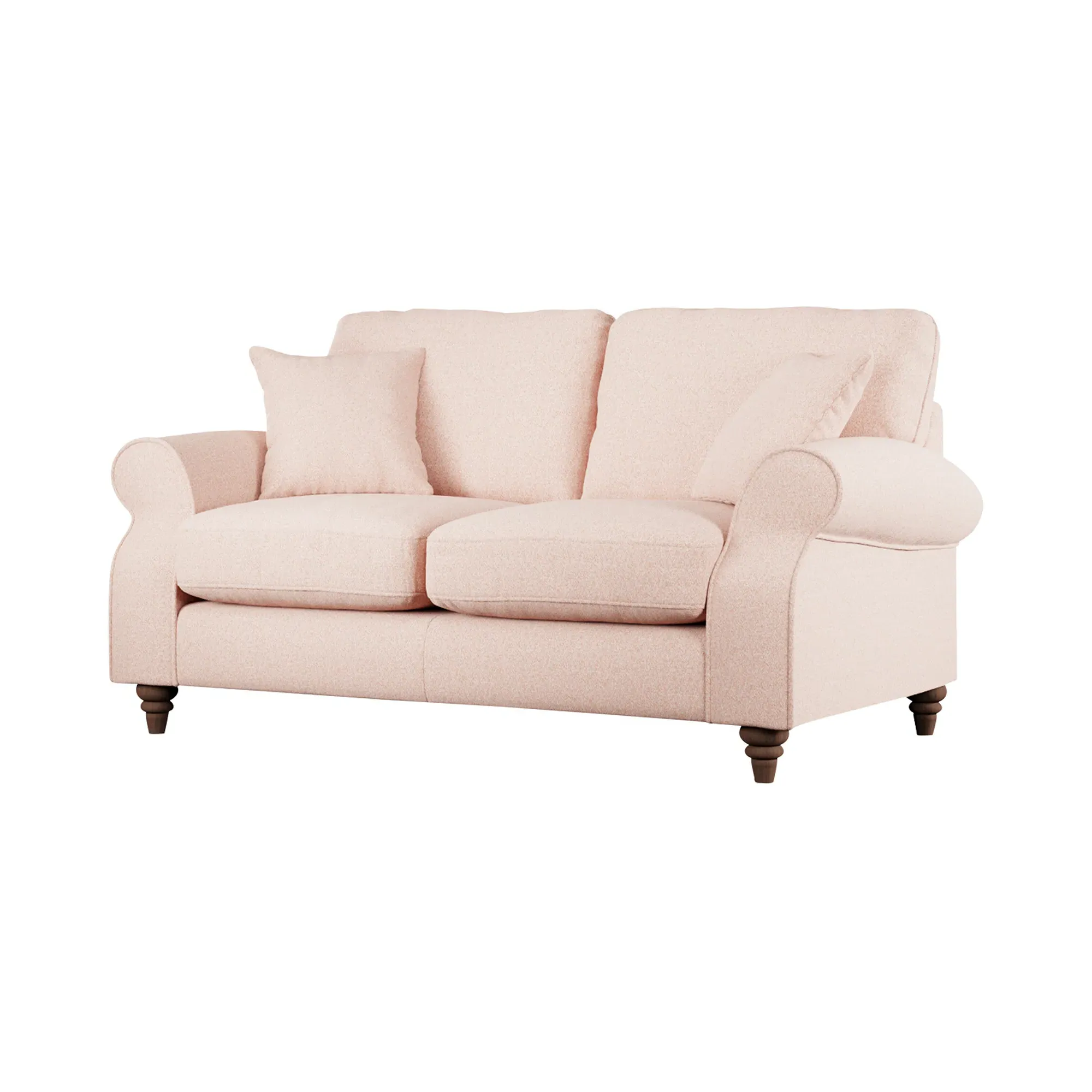 Hattie 2-Seater Sofa - Pink, Fabric