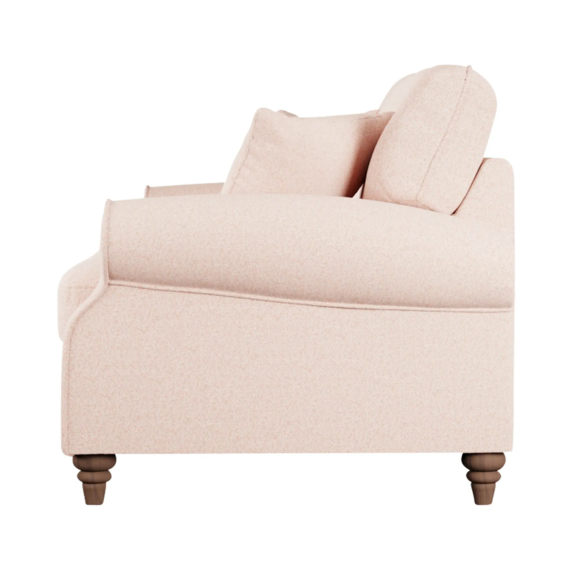Hattie 2-Seater Sofa - Pink, Fabric