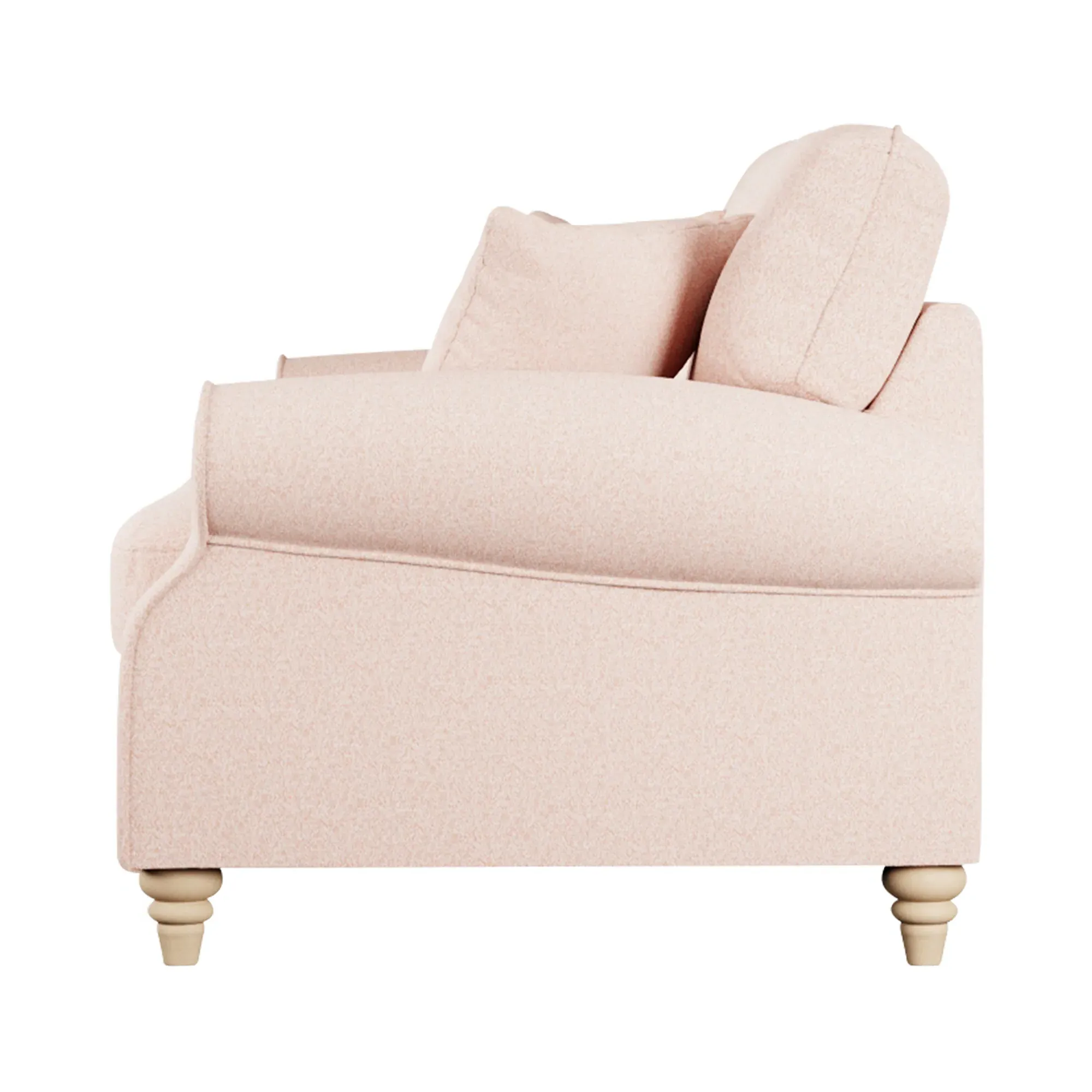 Hattie 2-Seater Sofa - Pink, Fabric