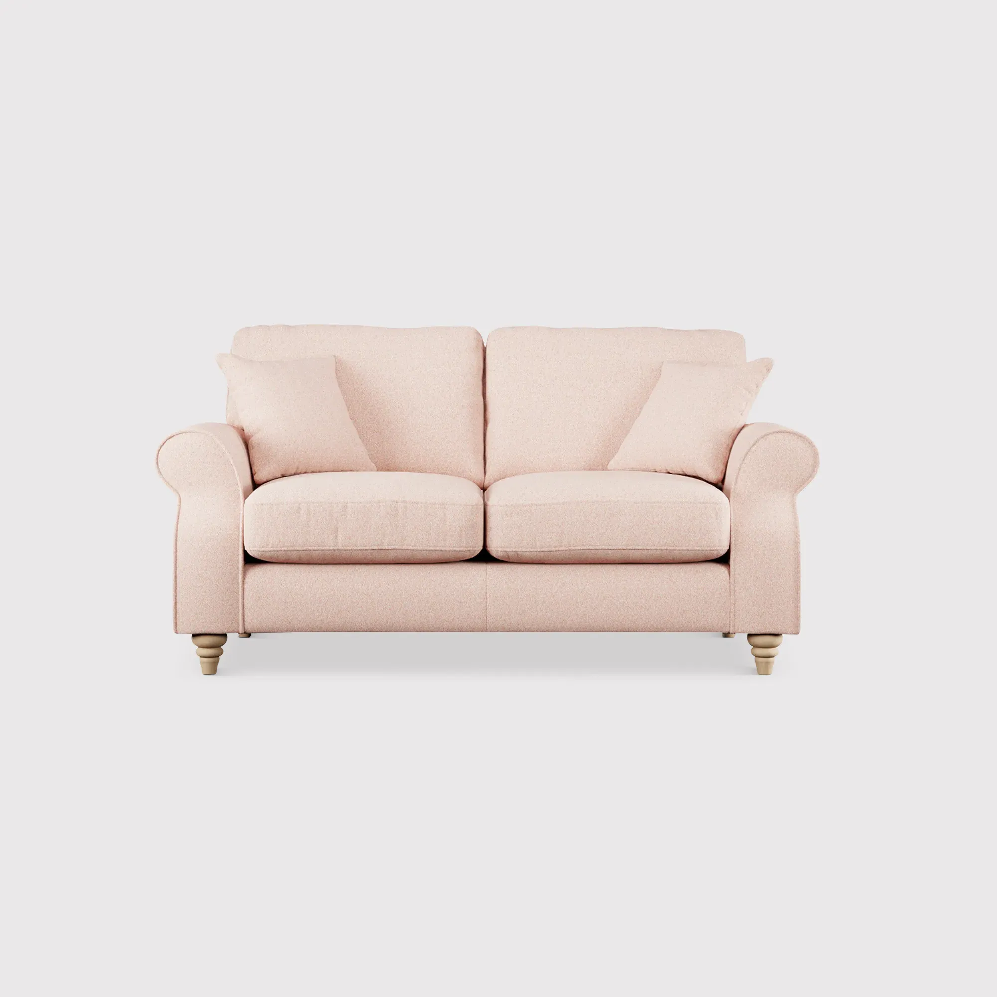 Hattie 2-Seater Sofa - Pink, Fabric
