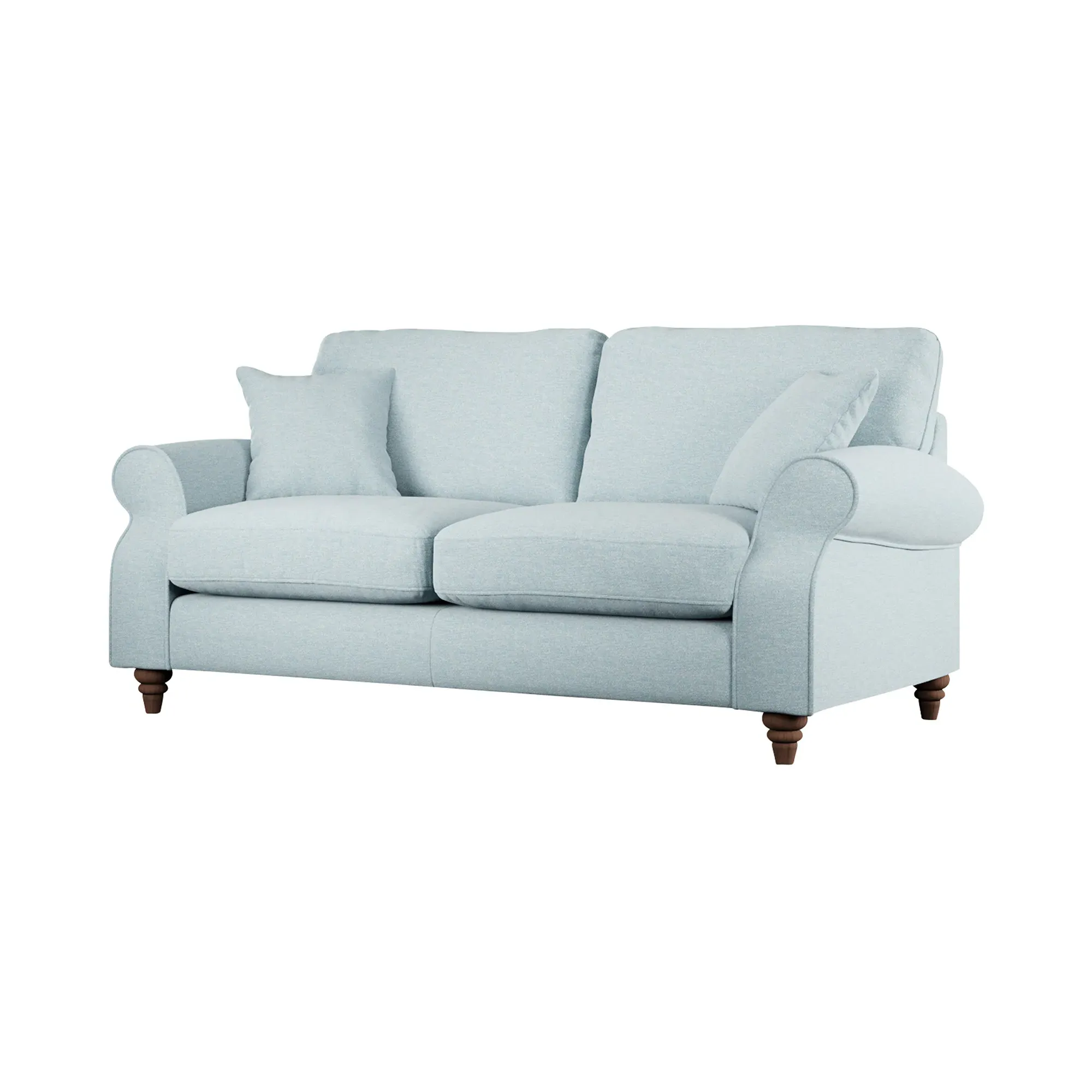 Hattie 3-Seater Sofa - Blue, Fabric