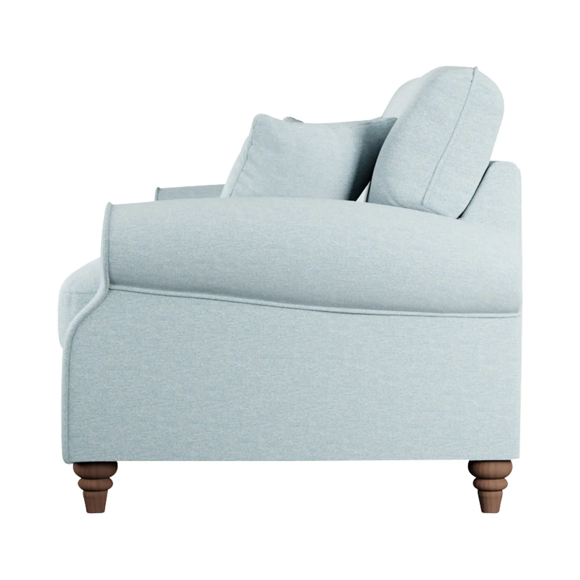 Hattie 3-Seater Sofa - Blue, Fabric