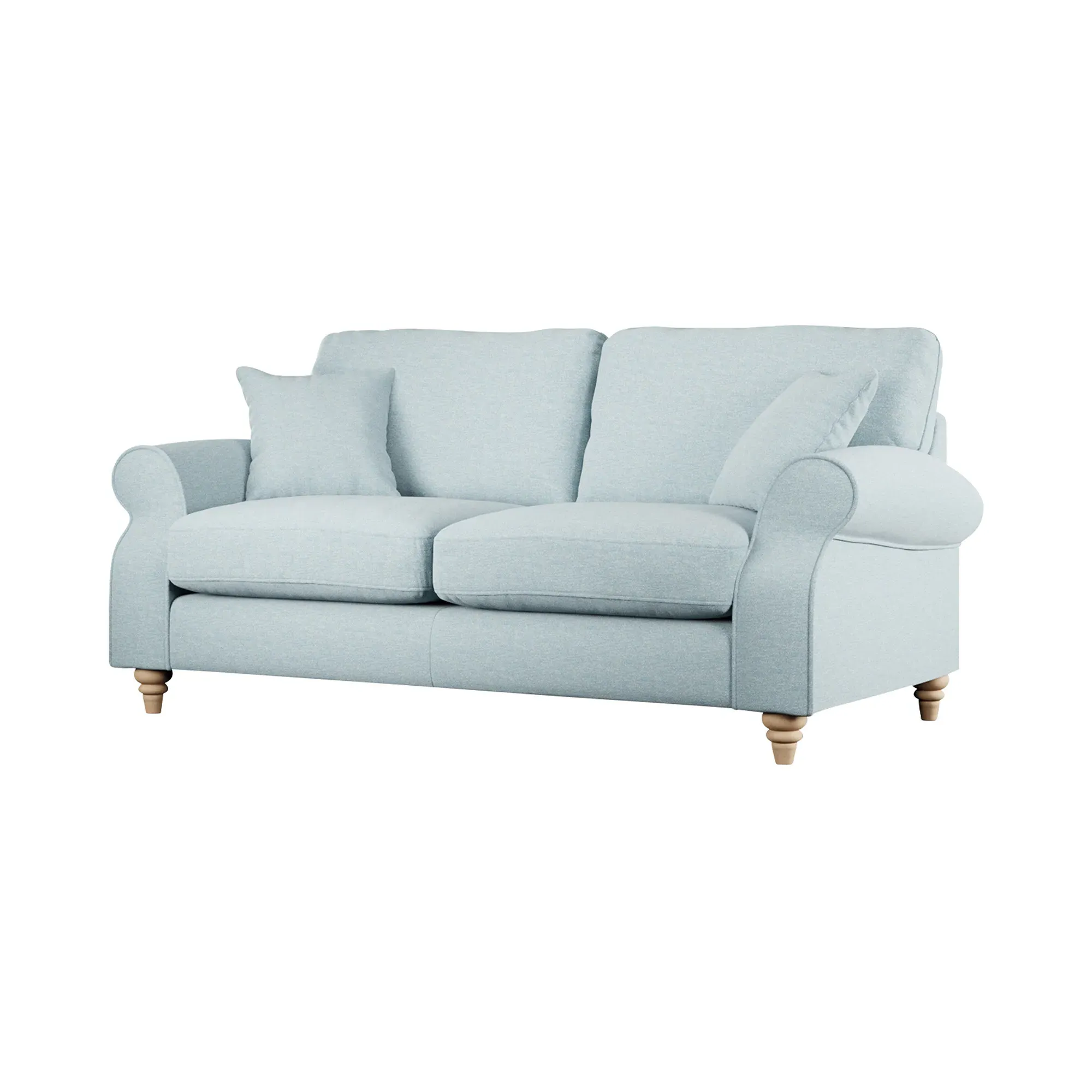 Hattie 3-Seater Sofa - Blue, Fabric
