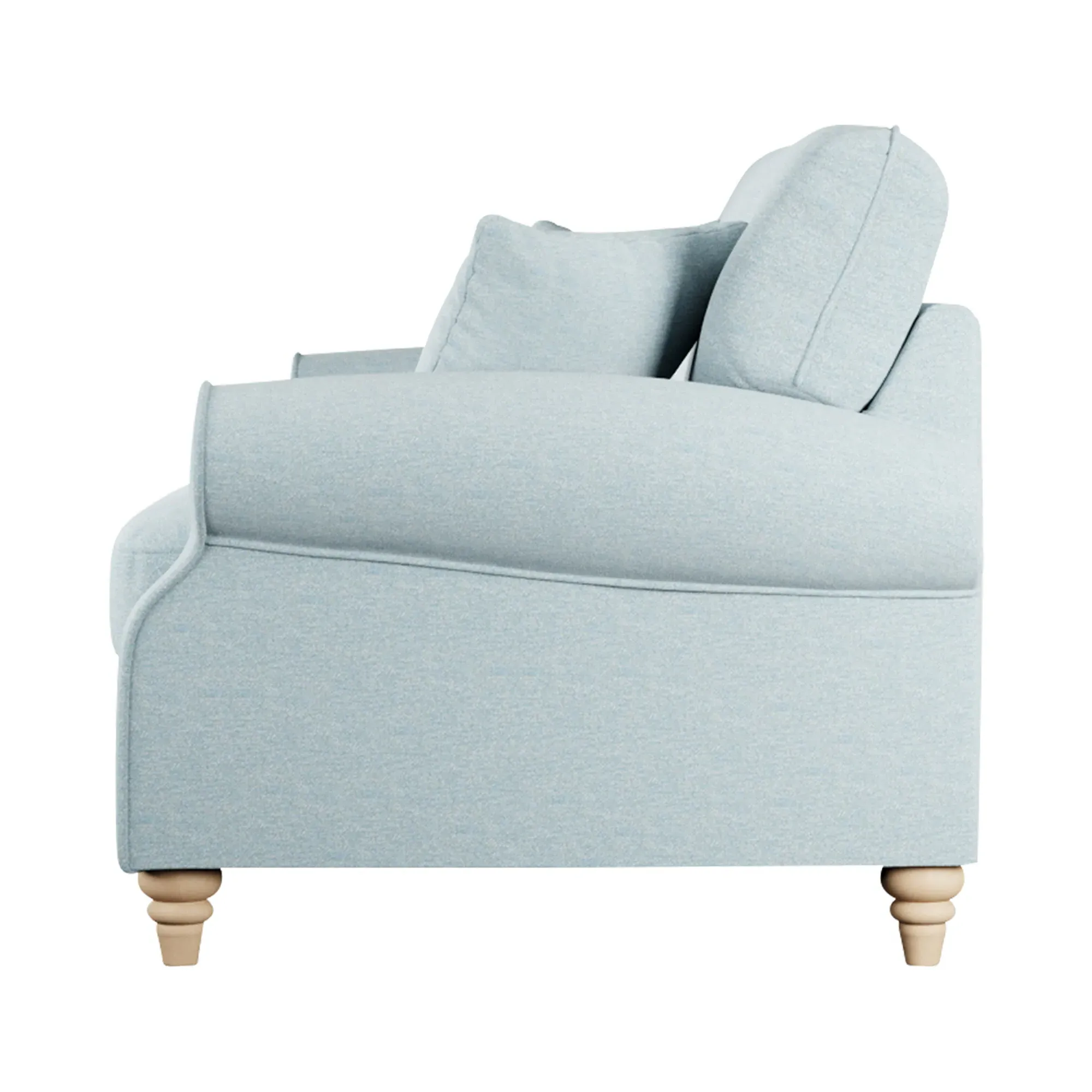 Hattie 3-Seater Sofa - Blue, Fabric