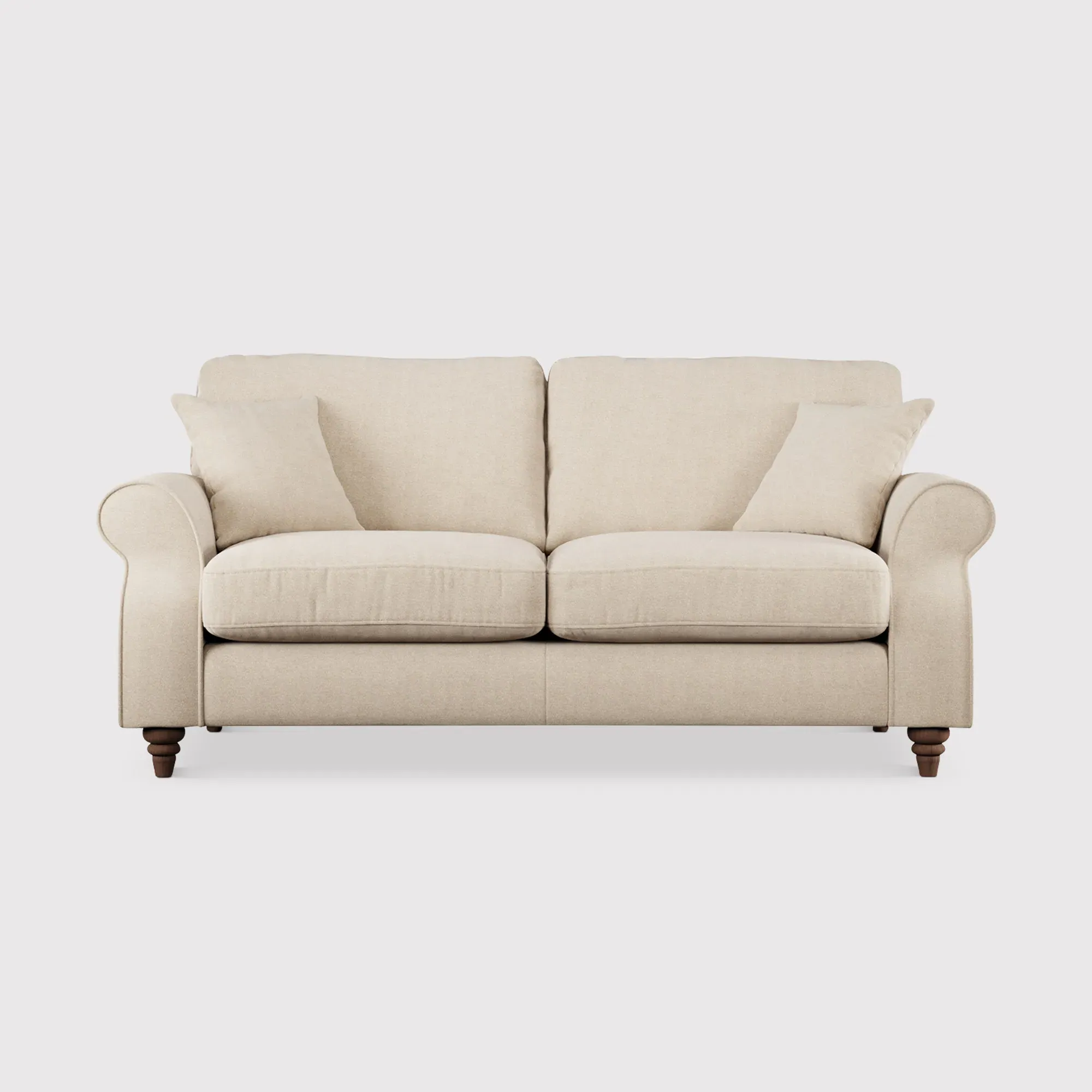 Hattie 3-Seater Sofa - Neutral, Fabric