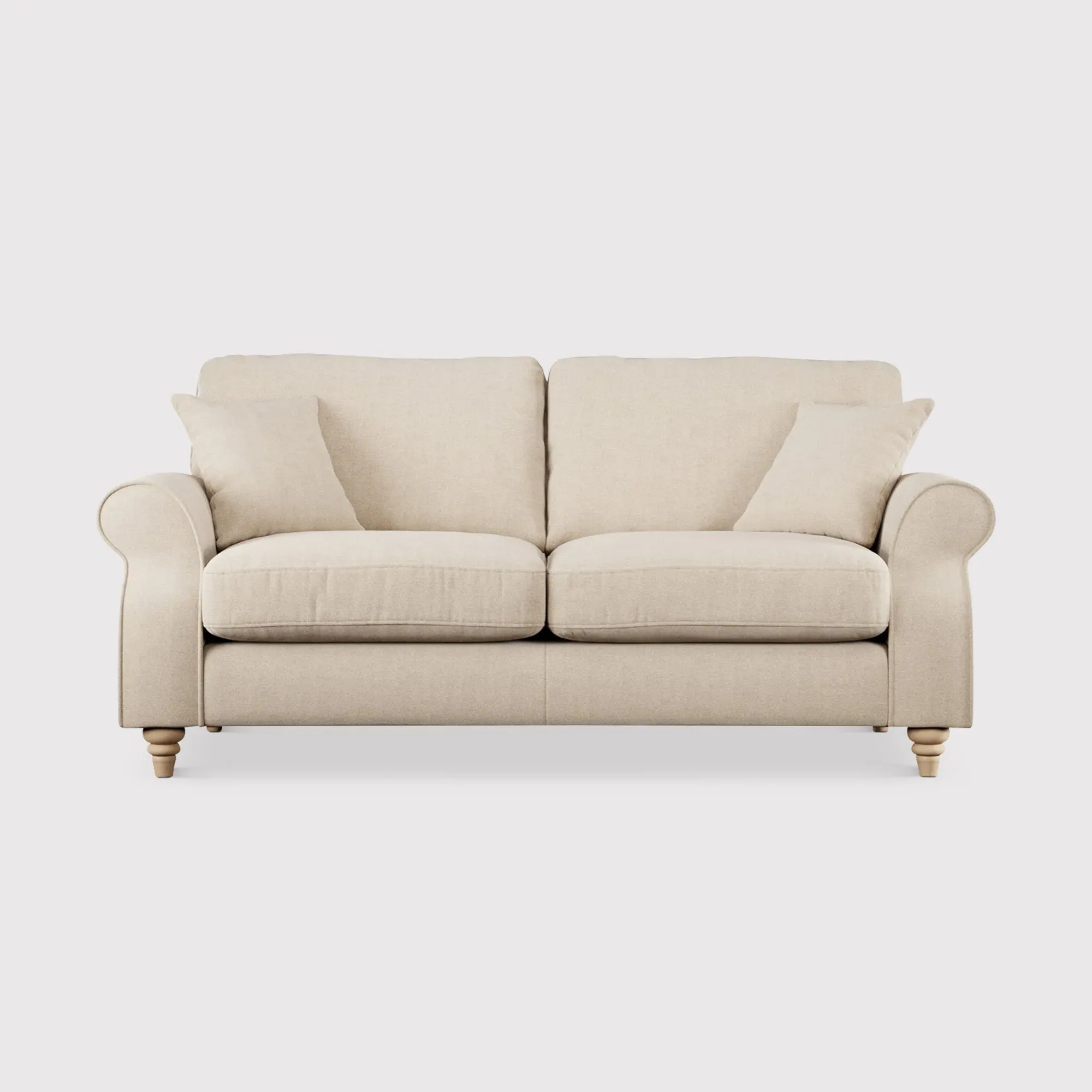 Hattie 3-Seater Sofa - Neutral, Fabric