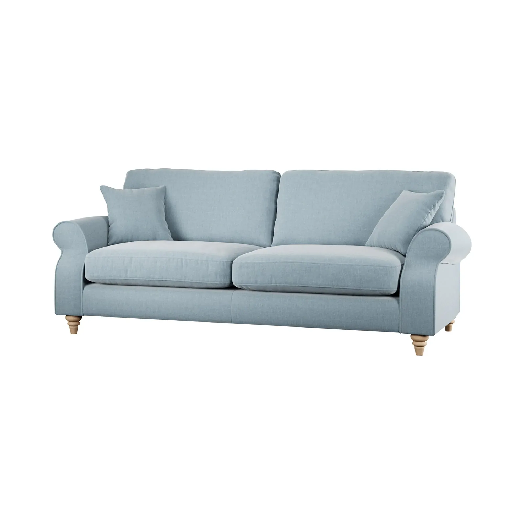 Hattie 4-Seater Sofa - Blue, Fabric